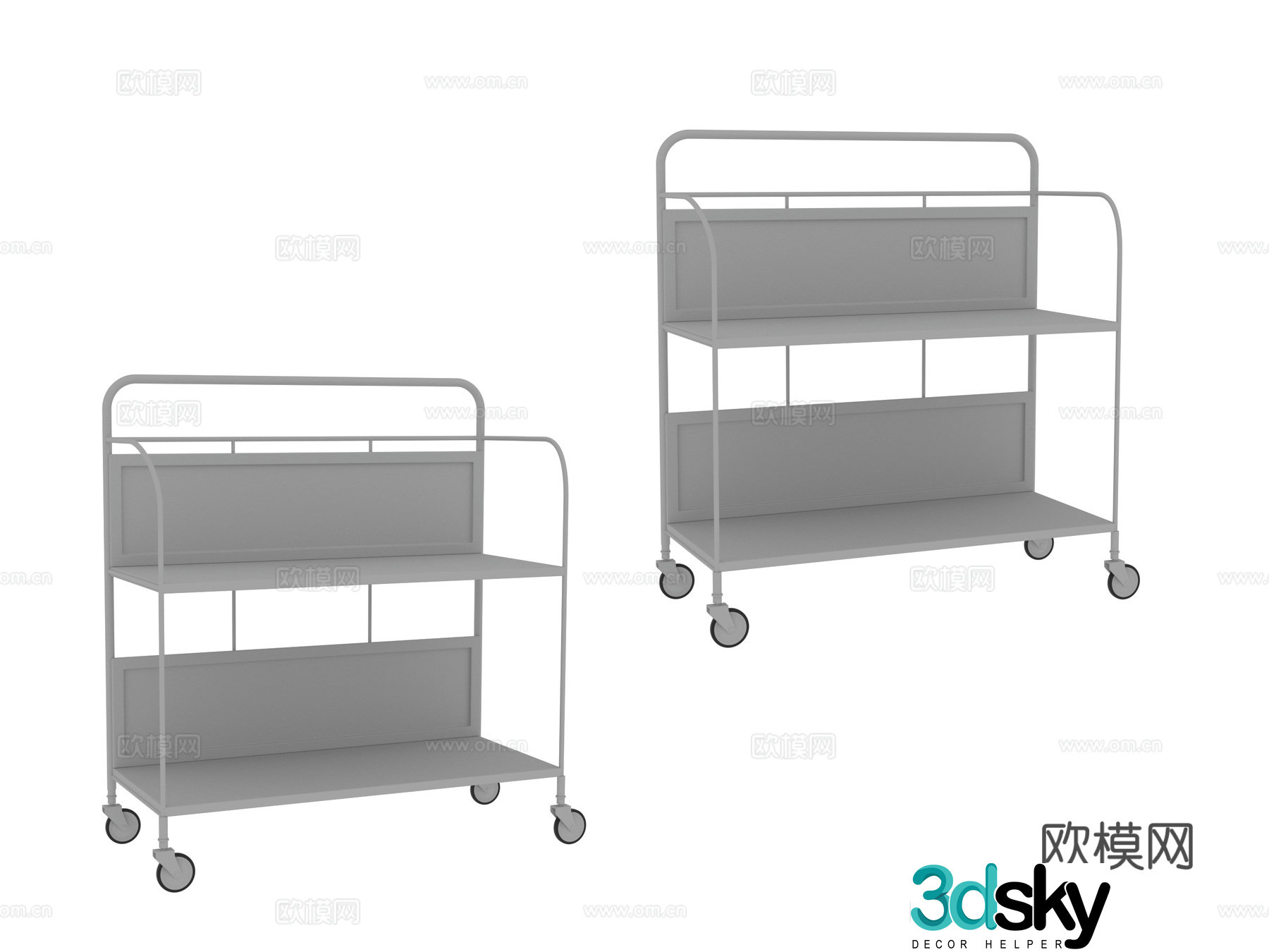 Hardware cart 3d model