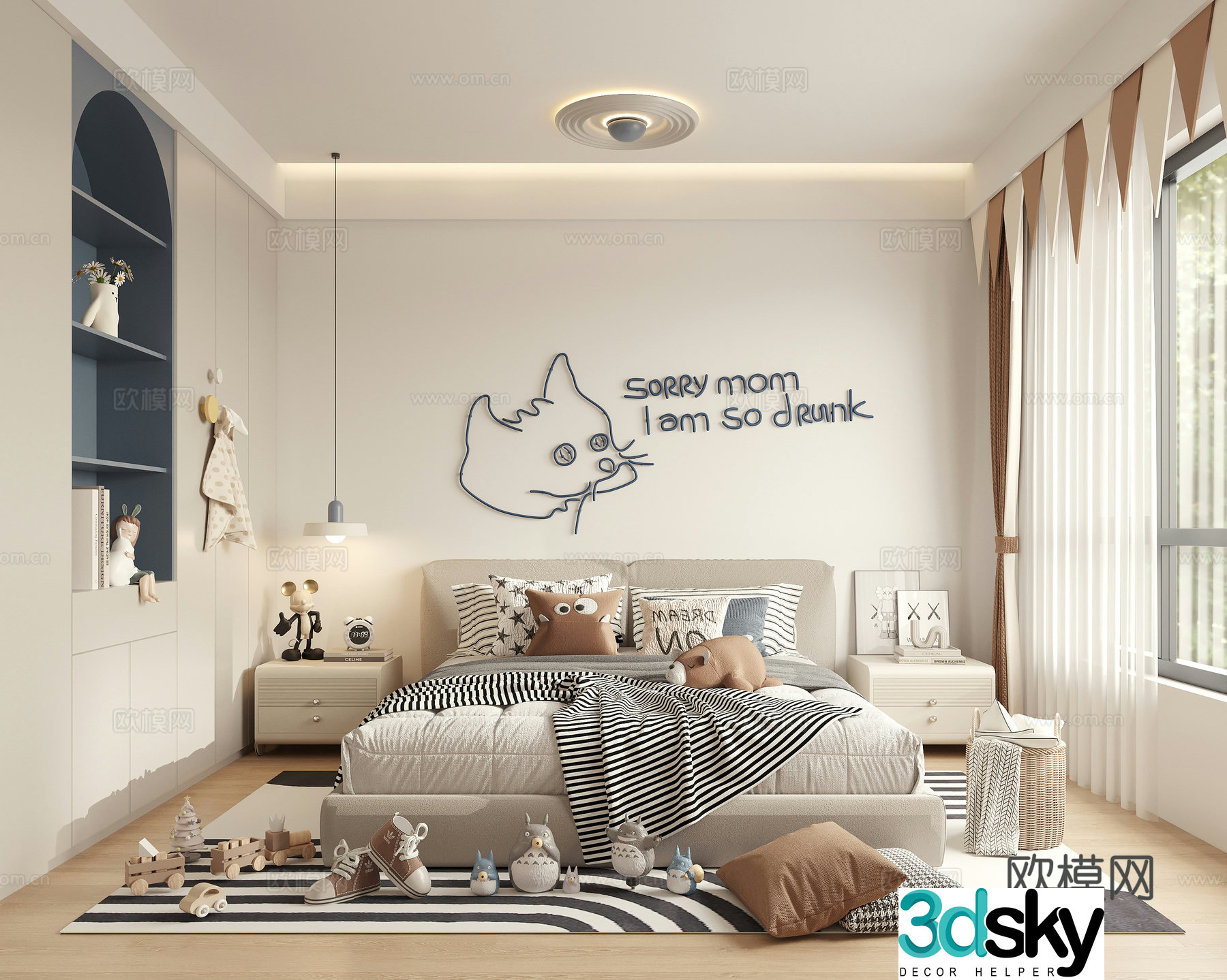 Children’s room boy’s room 3d model