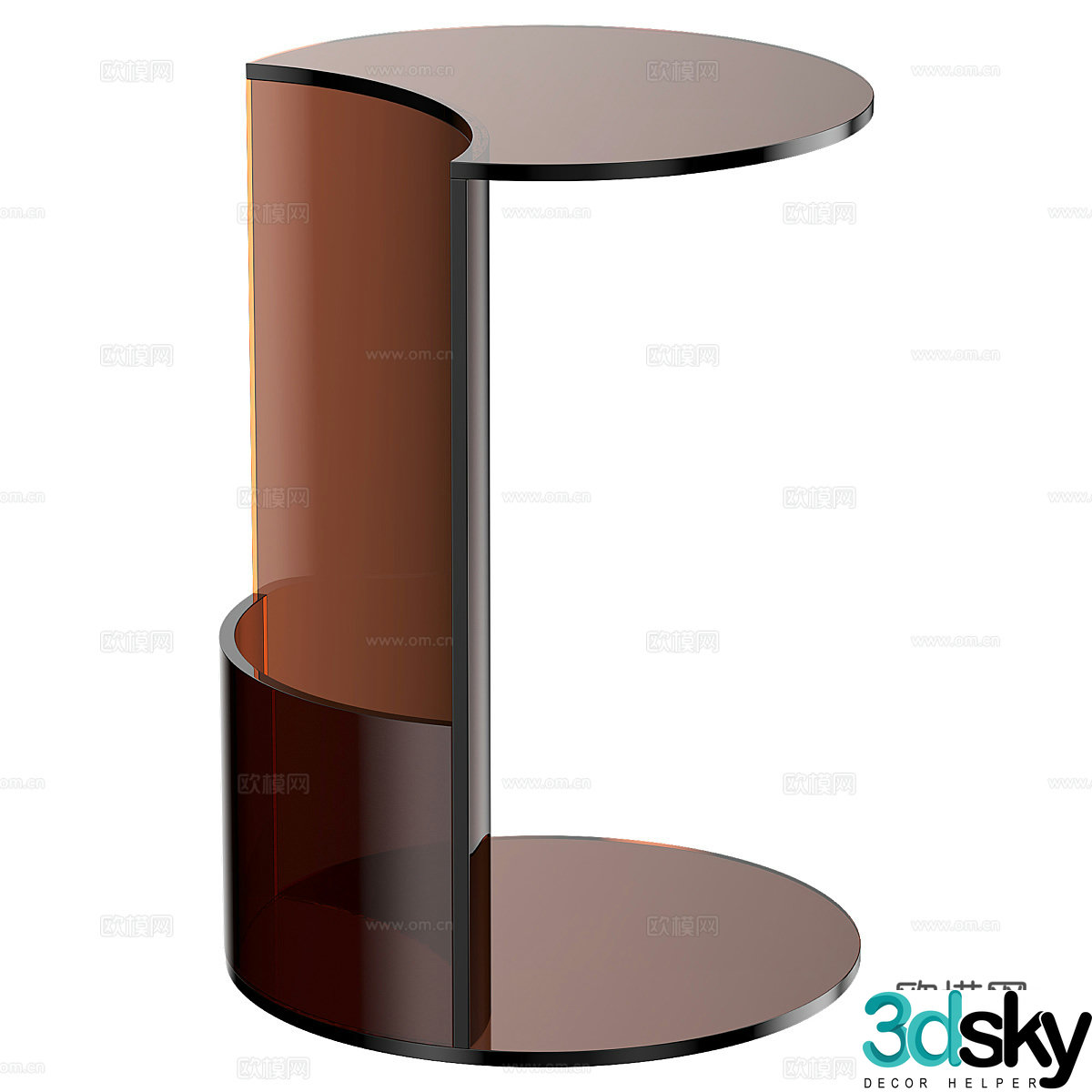 Modern minimalist side 3D model