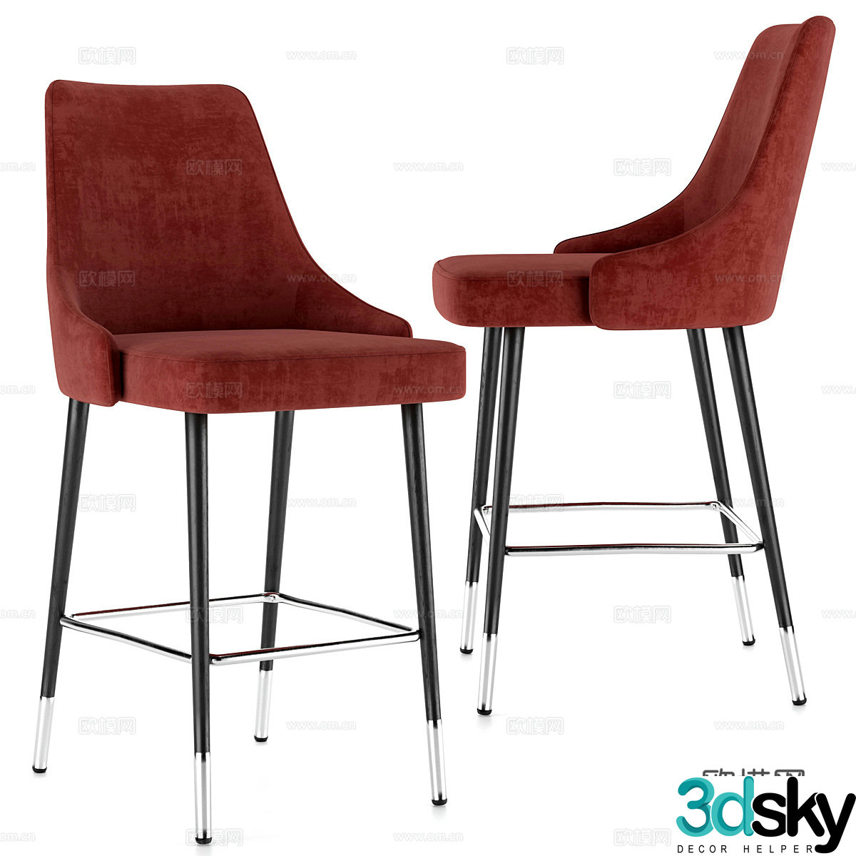 Bar chair 3D model