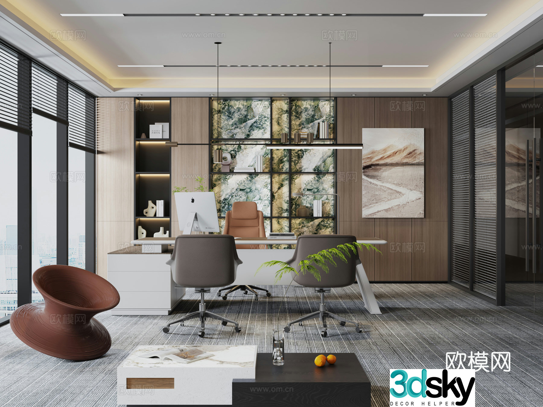 Modern Manager Office 3D model