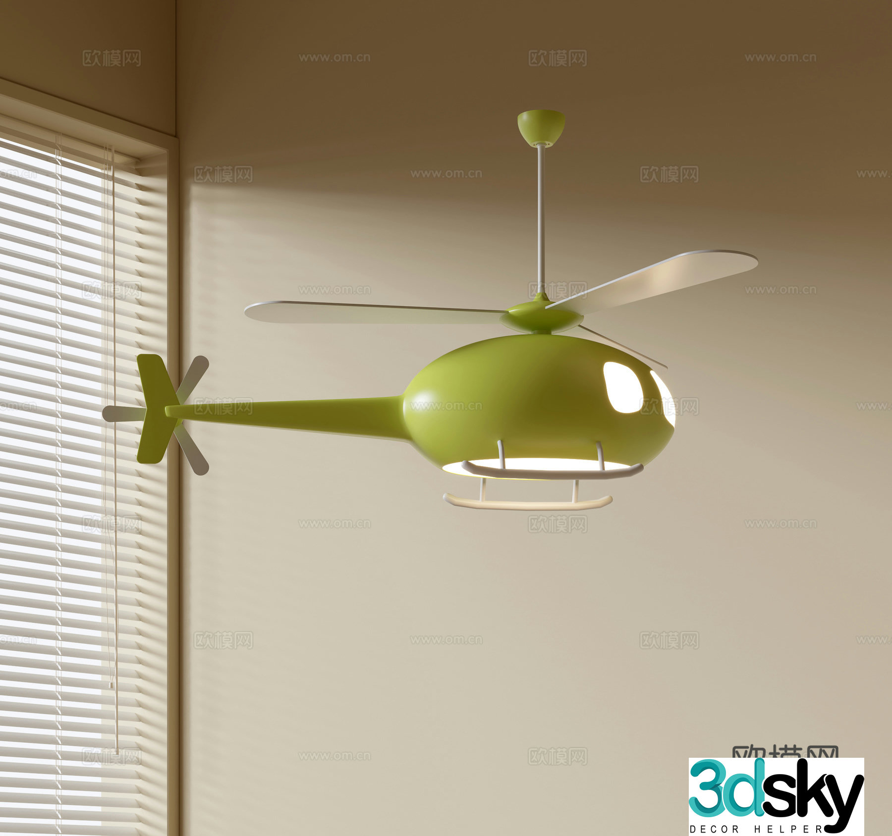 Modern children’s chandeliers airplane chandeliers simple chandeliers special chandeliers children’s room chandeliers 3D model