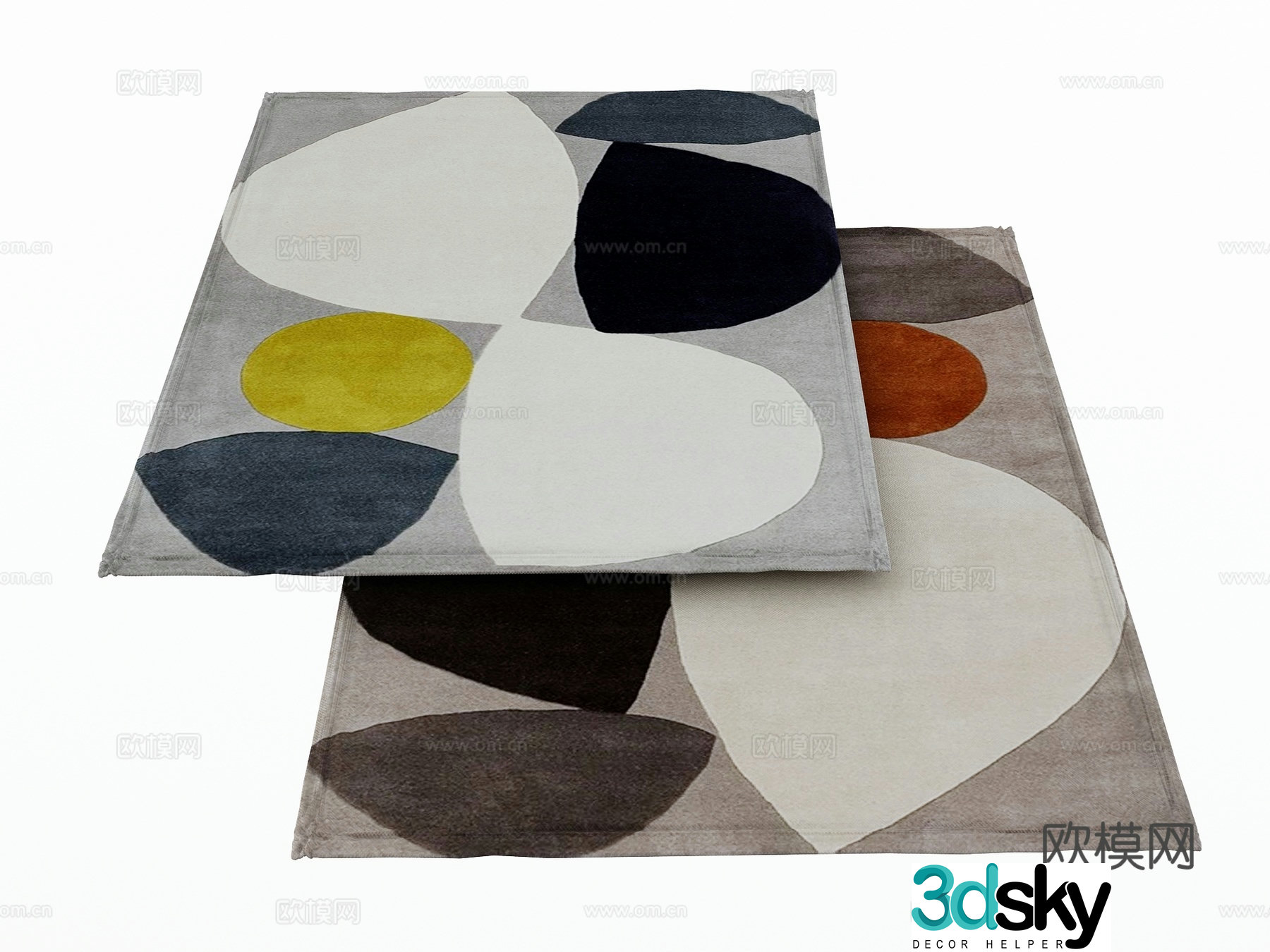 Modern carpet 3d model