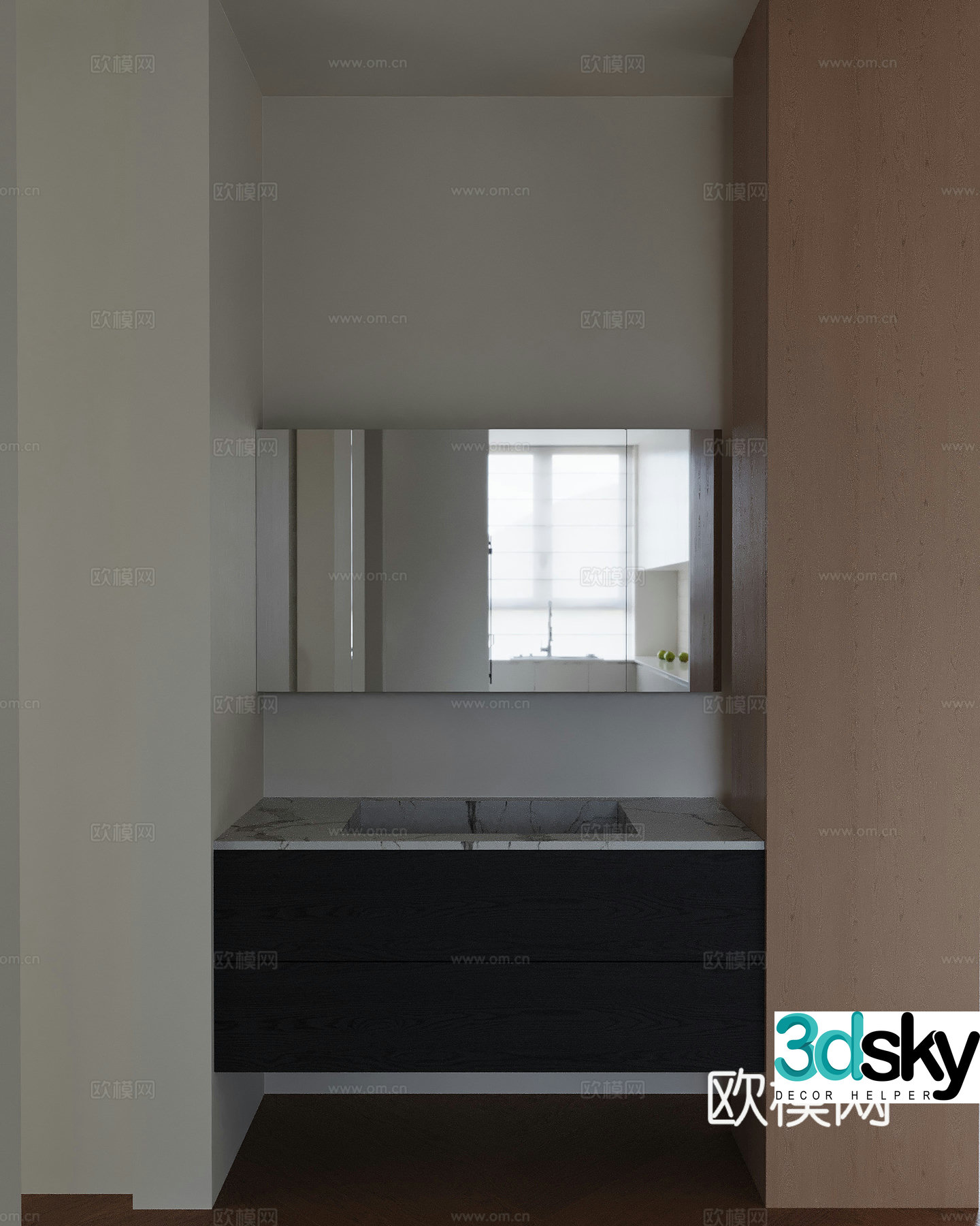 Modern bathroom 3d model