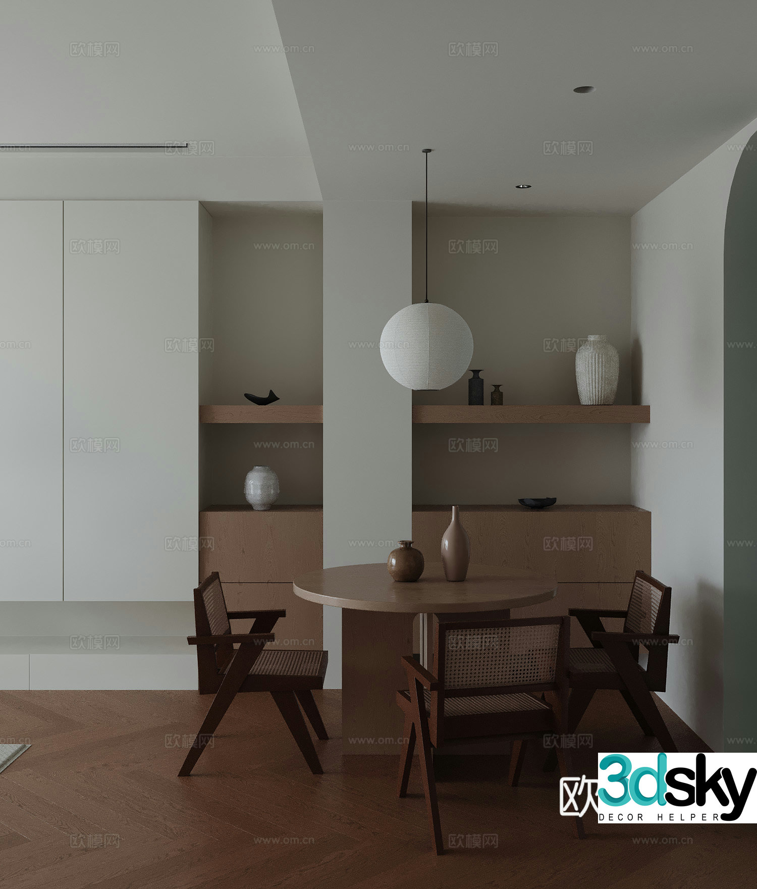 Modern restaurant 3d model
