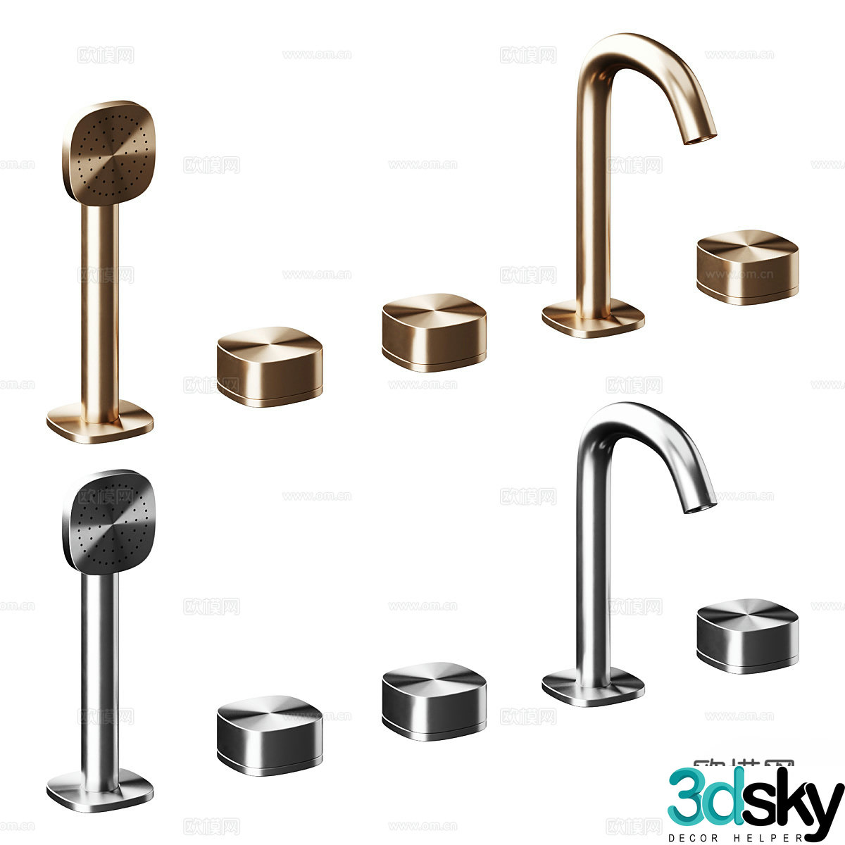 New Chinese style shower faucet 3d model