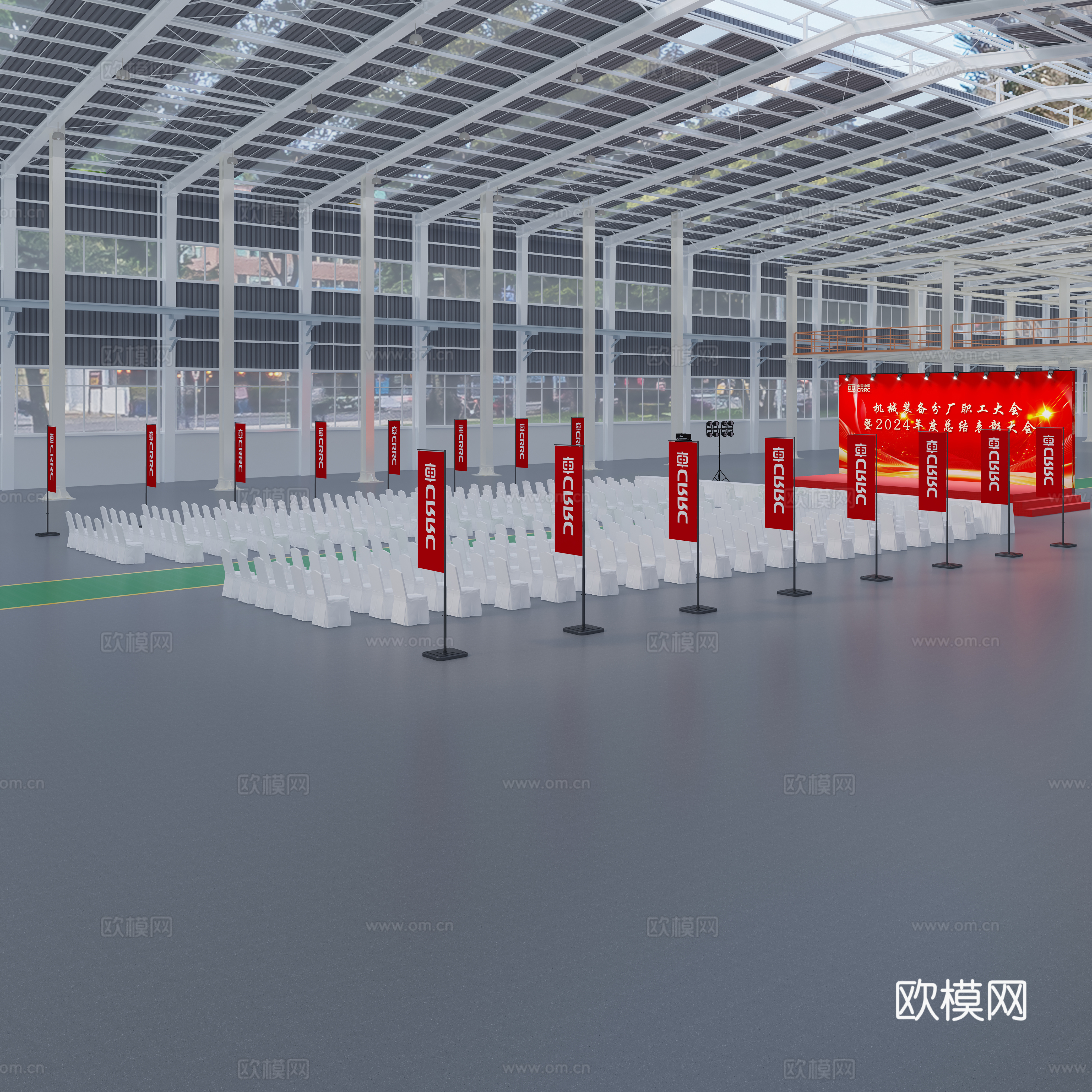 Factory Industrial Factory Factory Stage 3D model