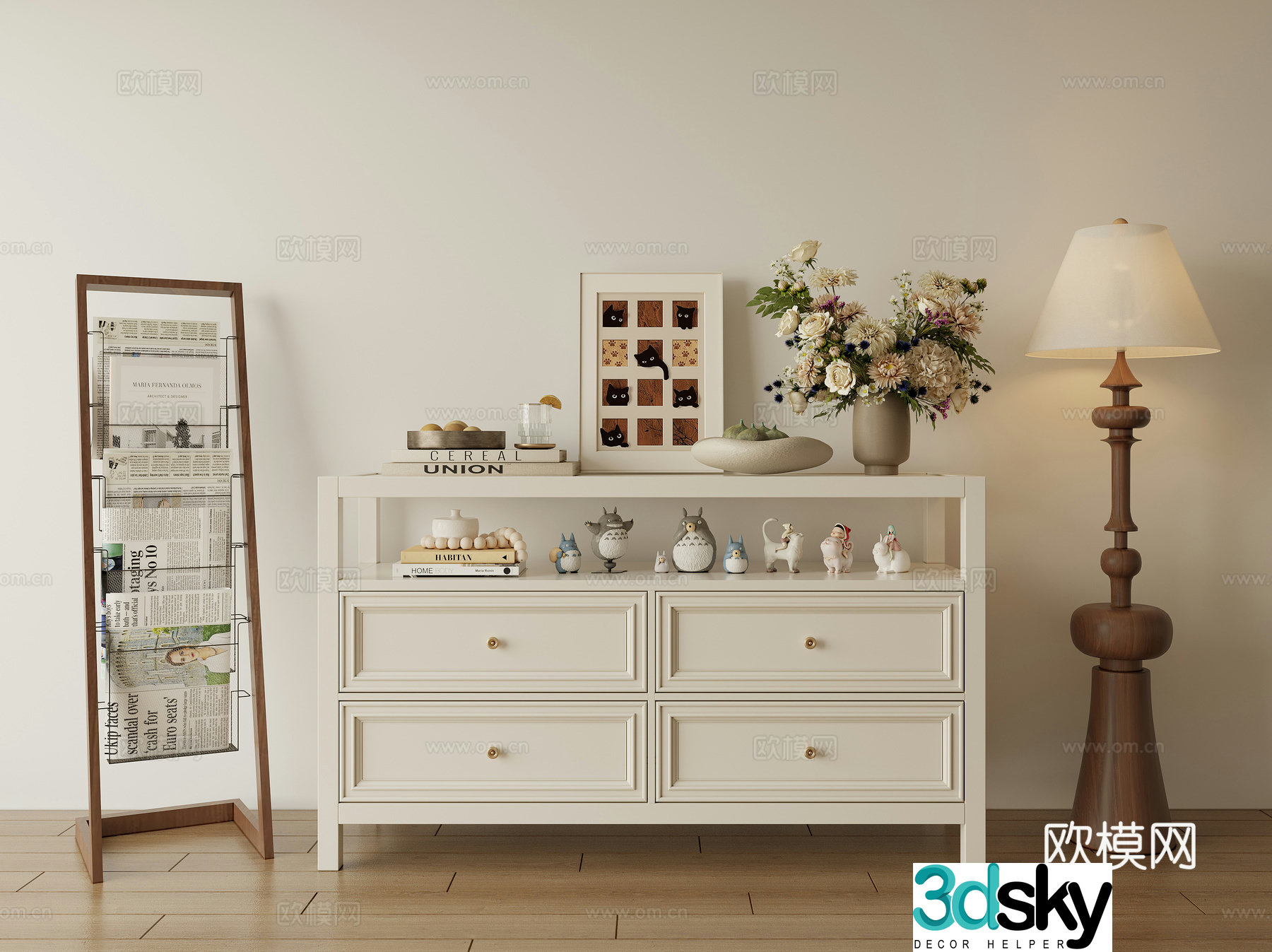 3D model of low cabinet