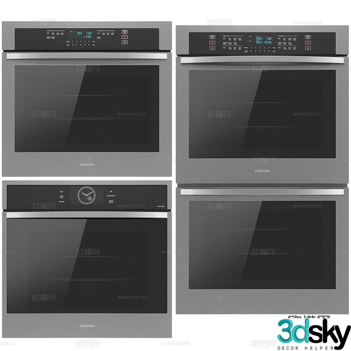Modern oven anti -disinfection cabinet 3D model