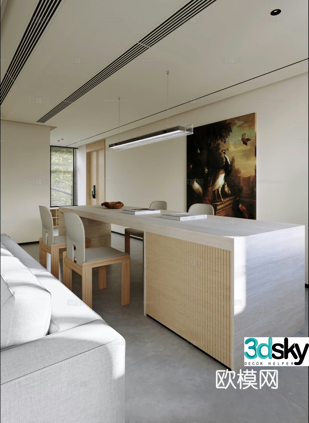 Modern restaurant 3d model