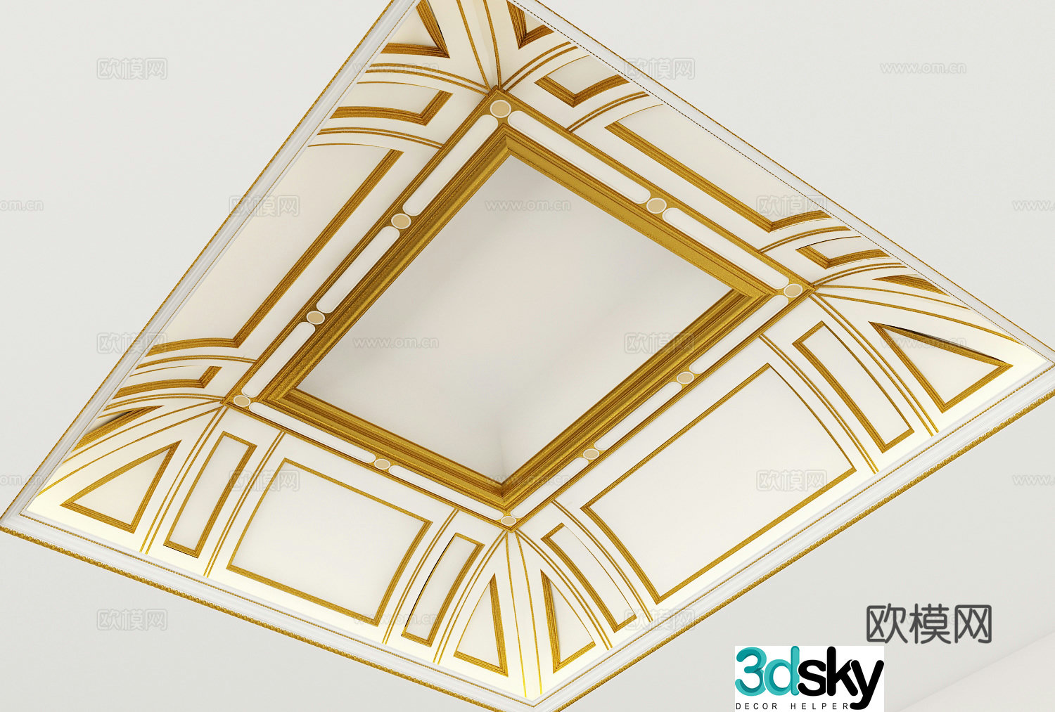 European style ceiling 3D model