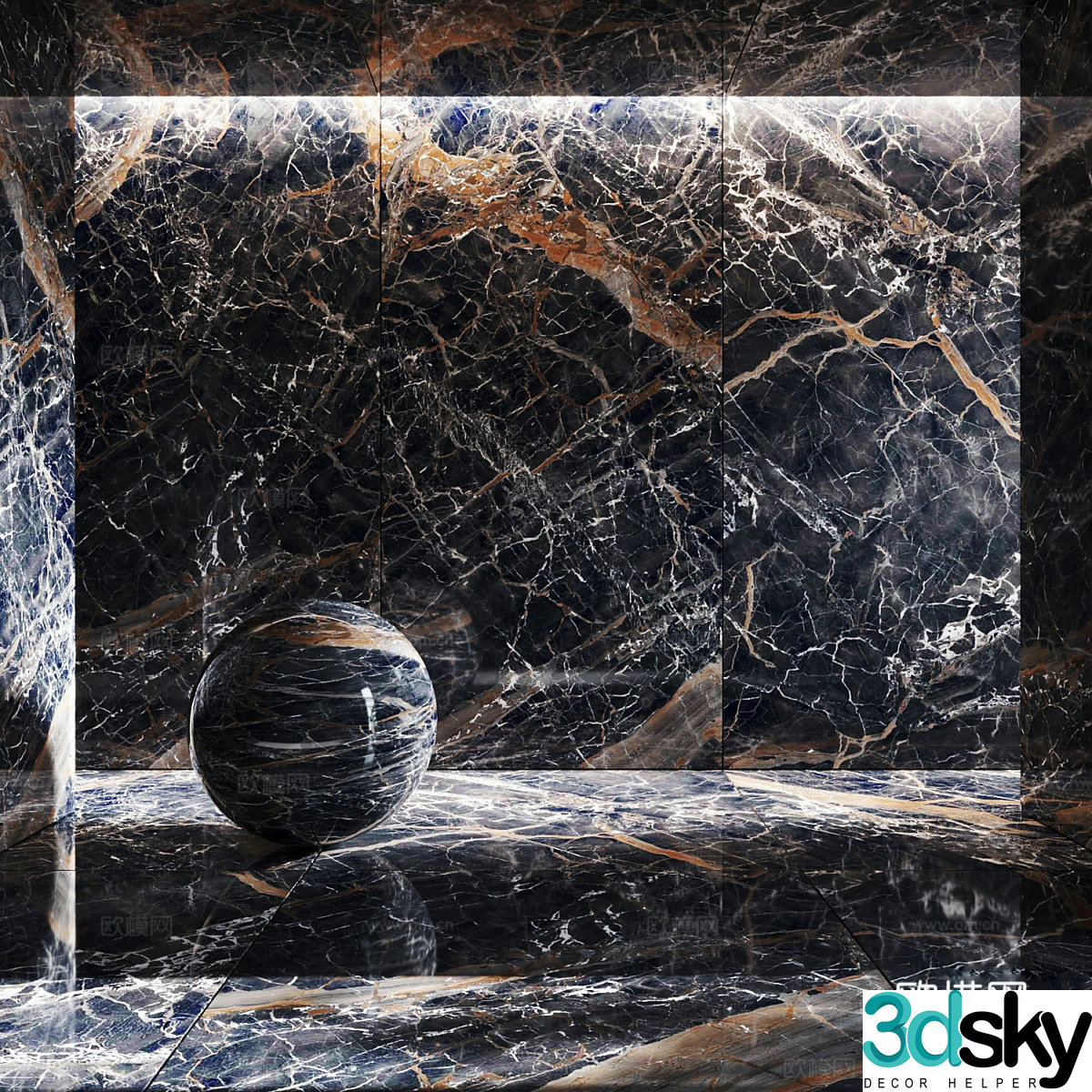 3d model of floor tiles