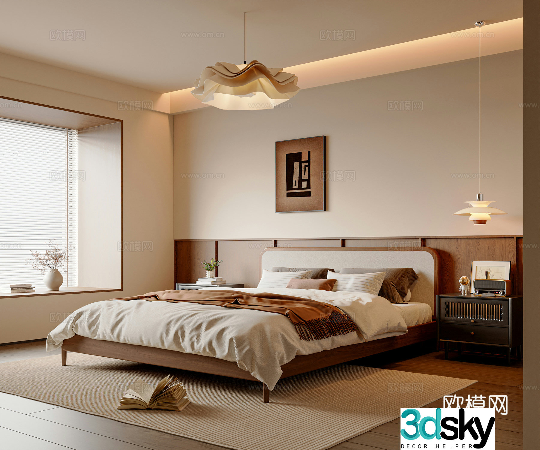 Middle Ages Wave Saliva Bedroom 3D Model