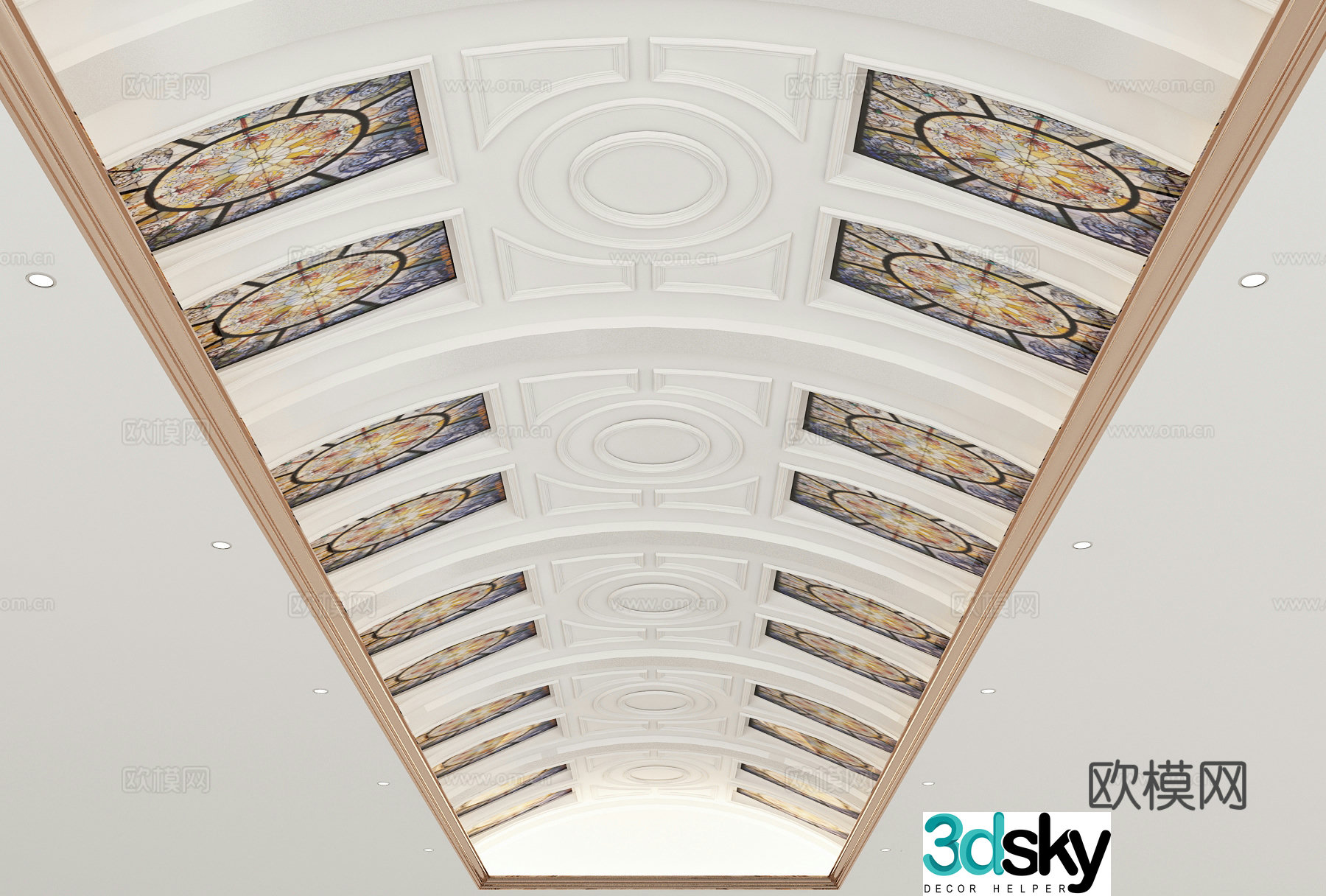 European style ceiling 3D model