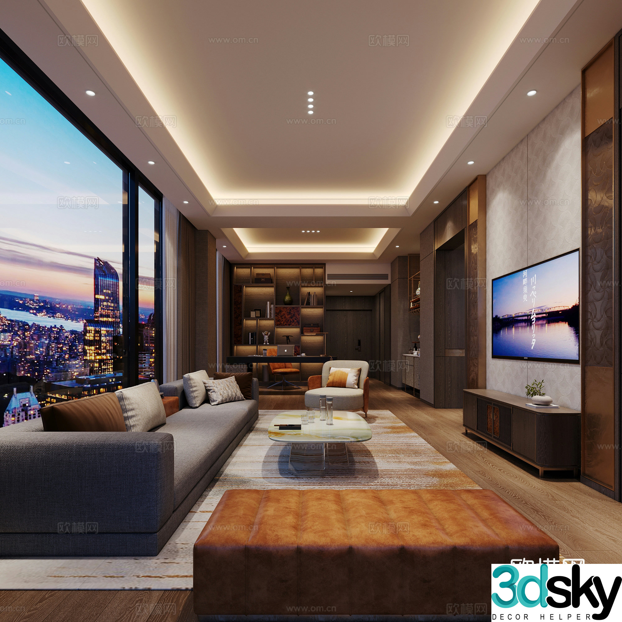 Hotel suite 3D model
