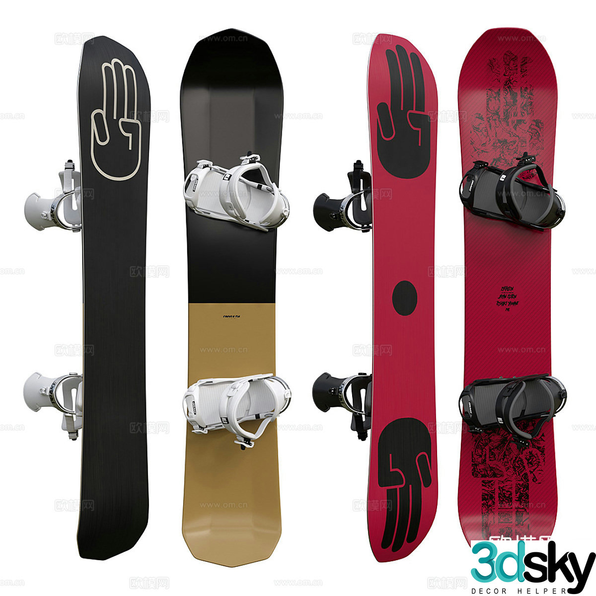 Snowboard 3d model
