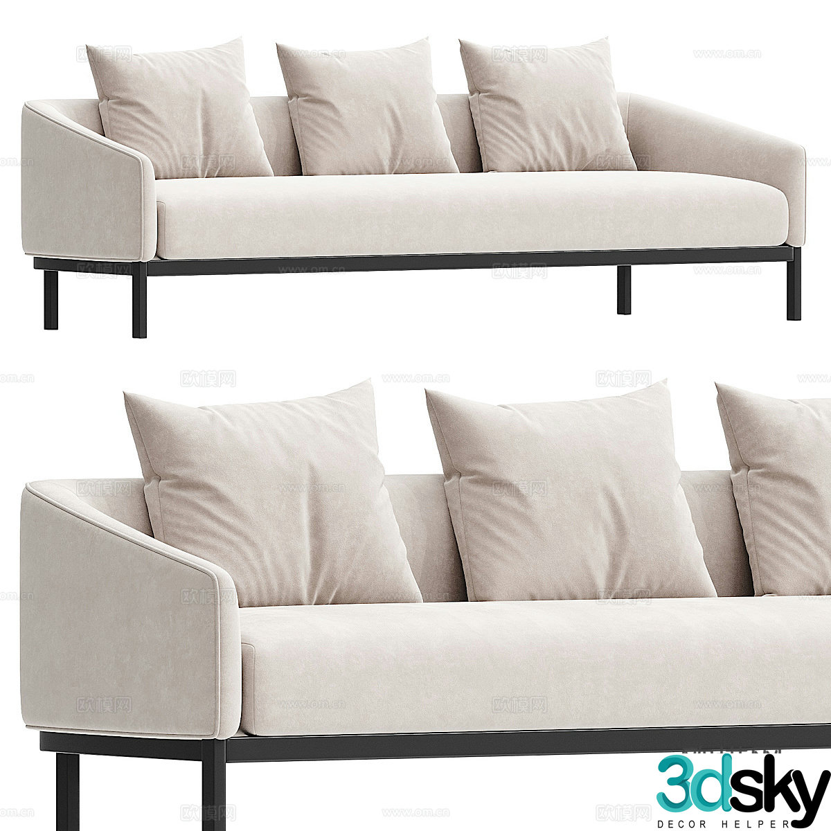 Multiplayer sofa 3d model