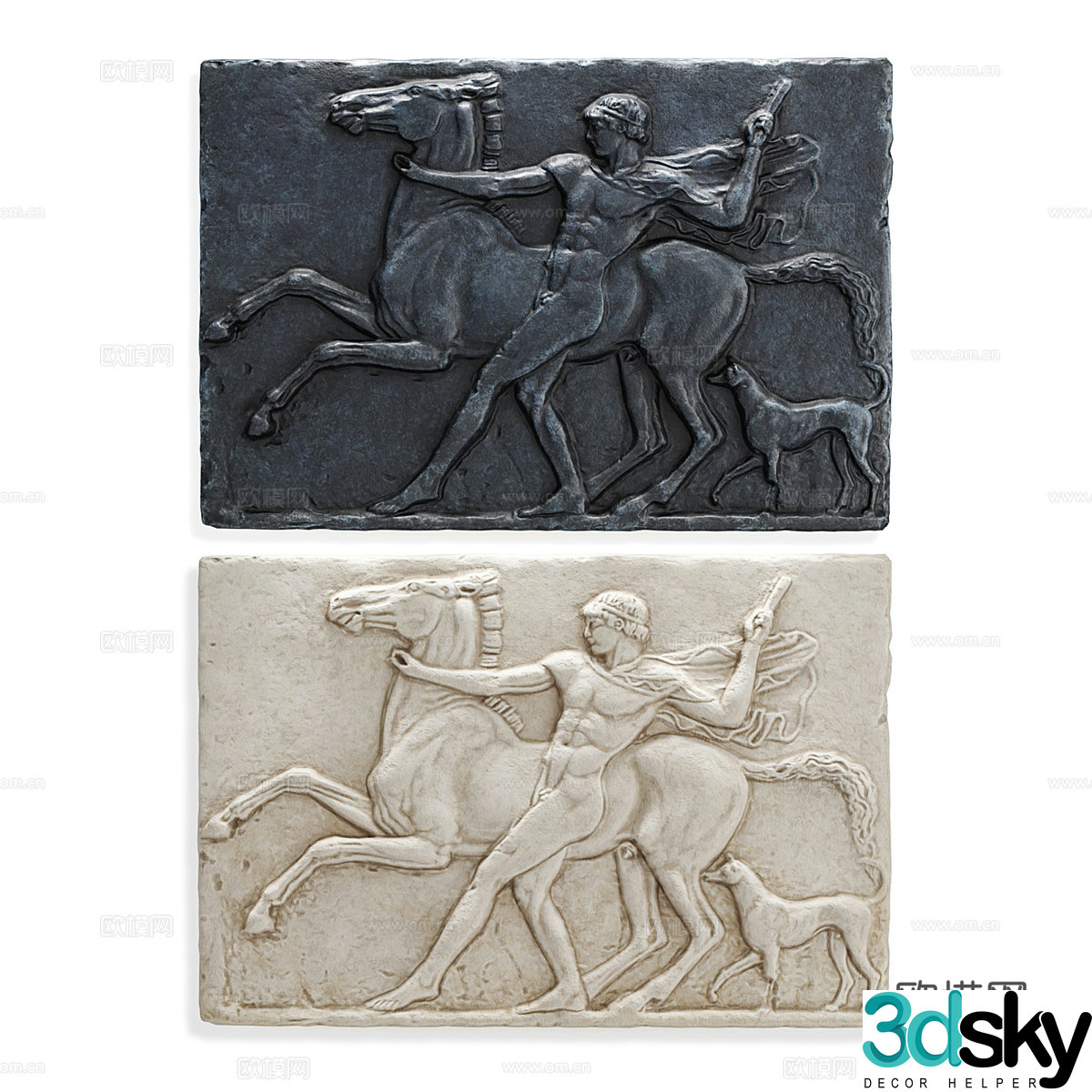 Wall decoration pendant relief 3d model
