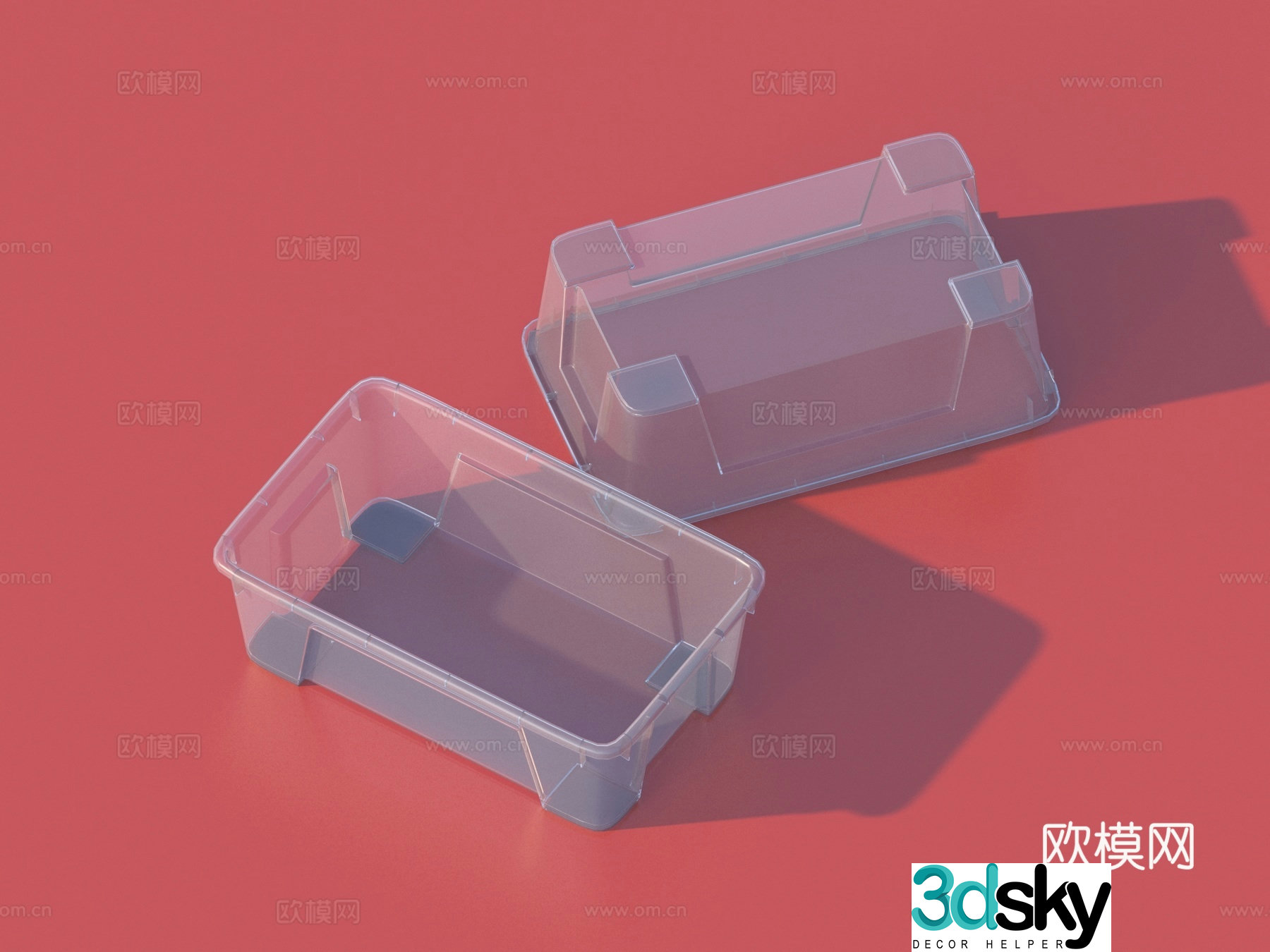 Plastic box Plastic basket Storage basket Debris basket 3D model