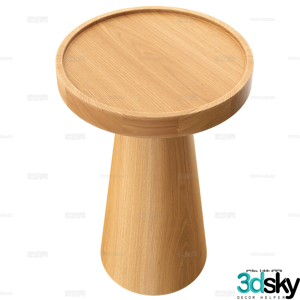 New Chinese wooden side table 3D model