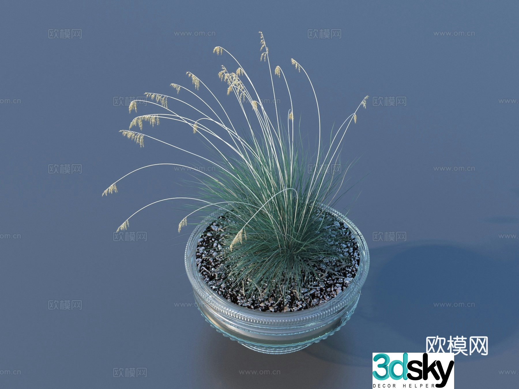 Flower pot pot green plants plant 3d model