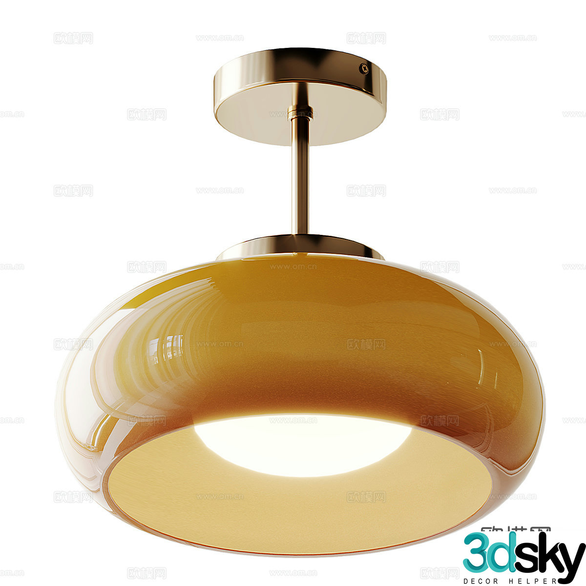 Modern ceiling light 3d model