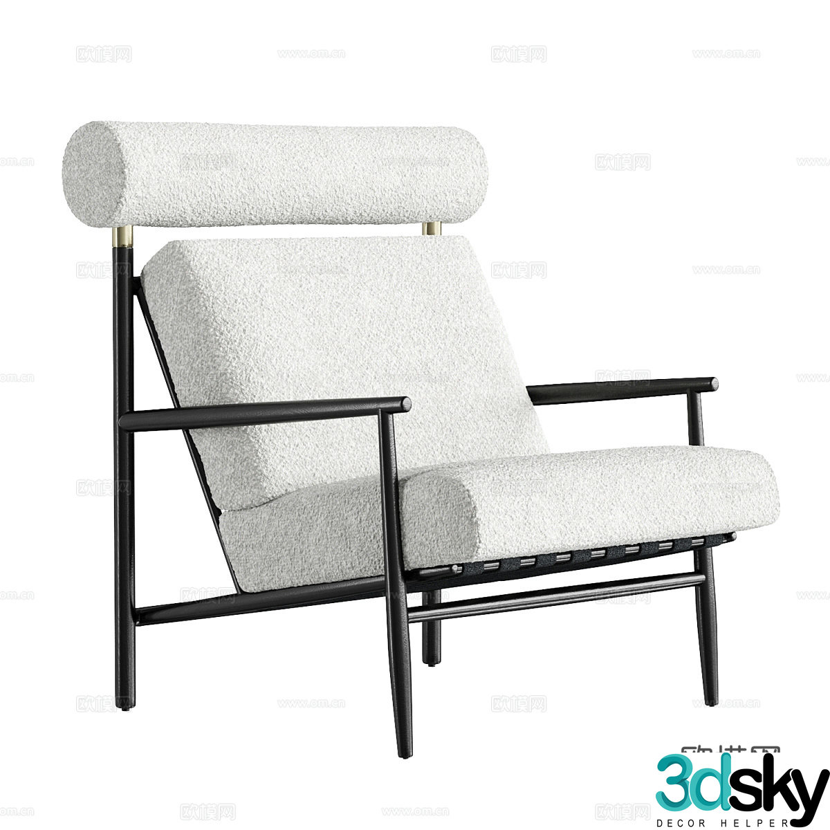 New Chinese style leisure chair 3d model