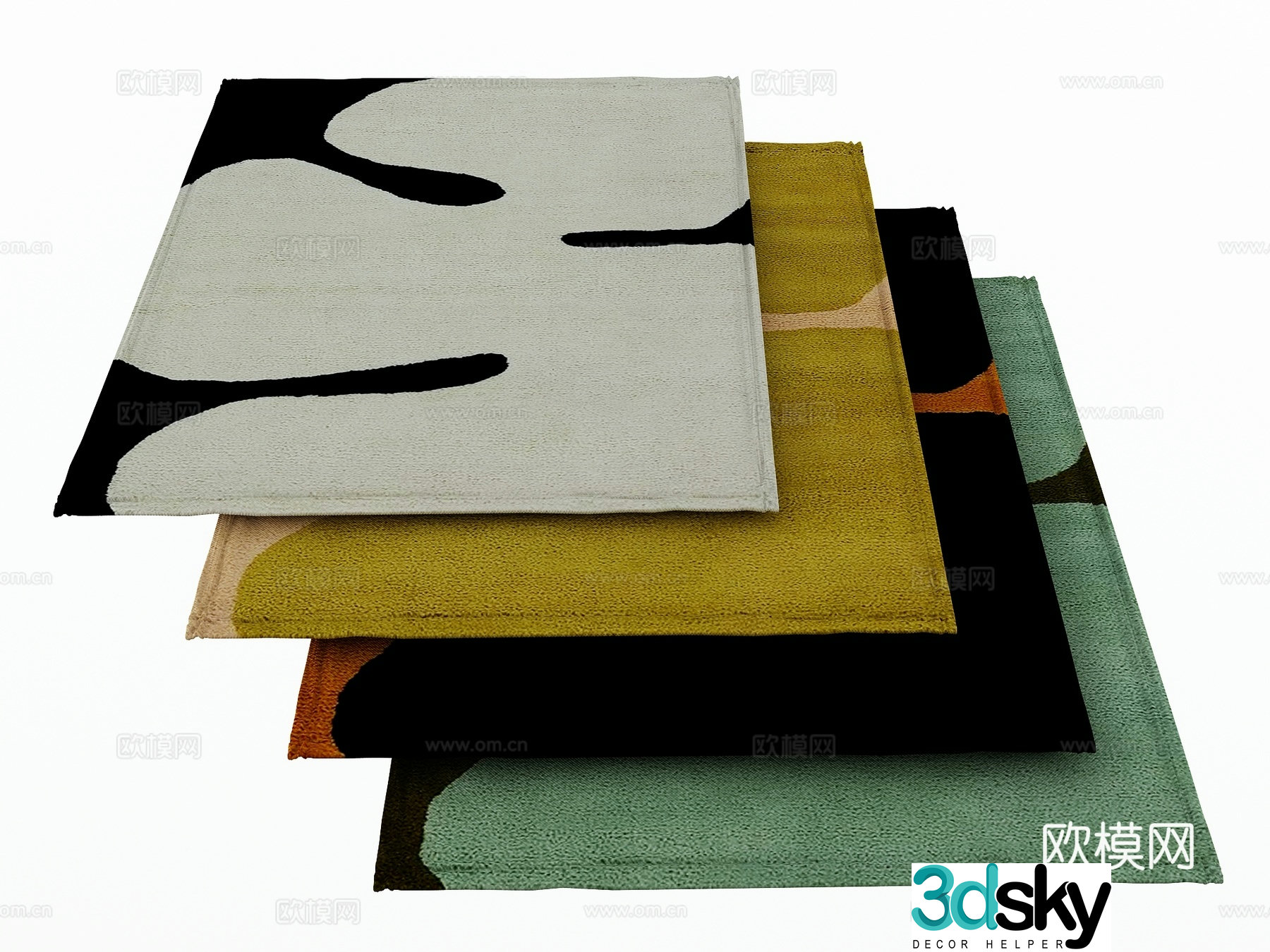 Modern carpet 3d model