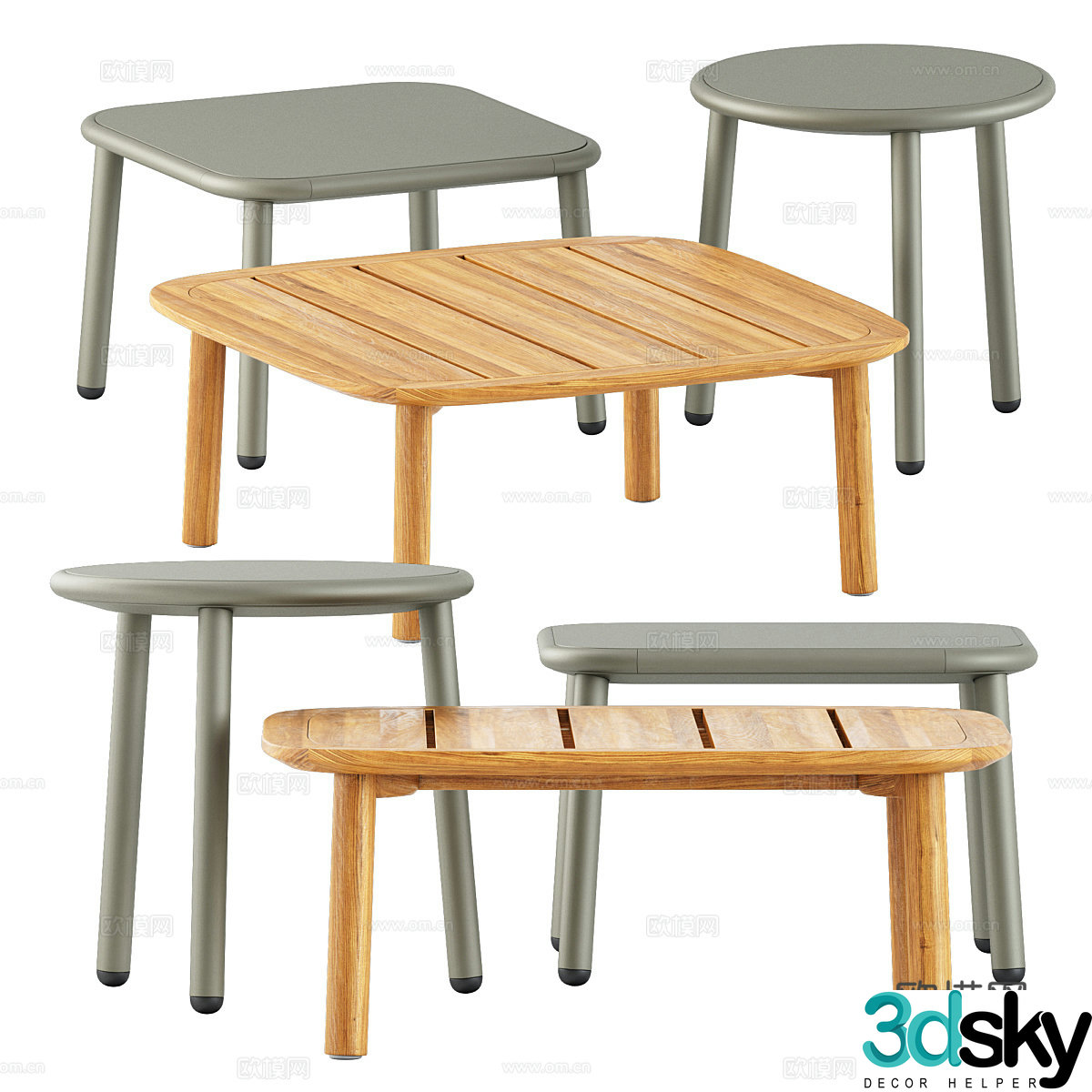Modern children’s table 3d model