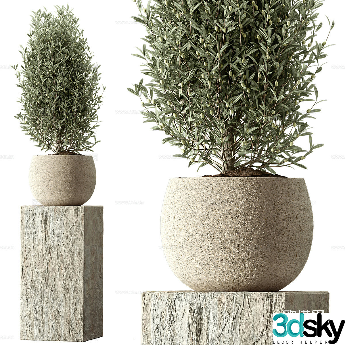 Vase flowers 3d model