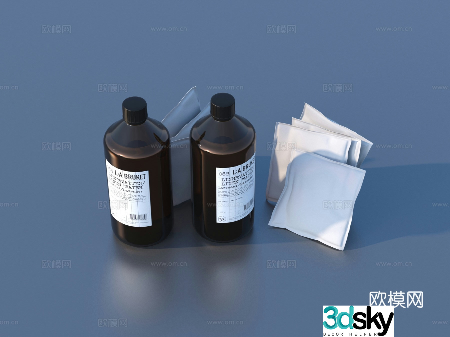 Bottle daily necessities 3d model