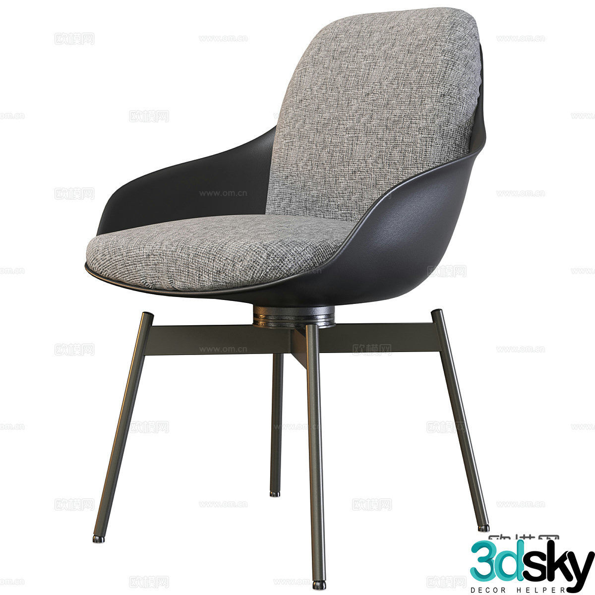 3D model of dining chair