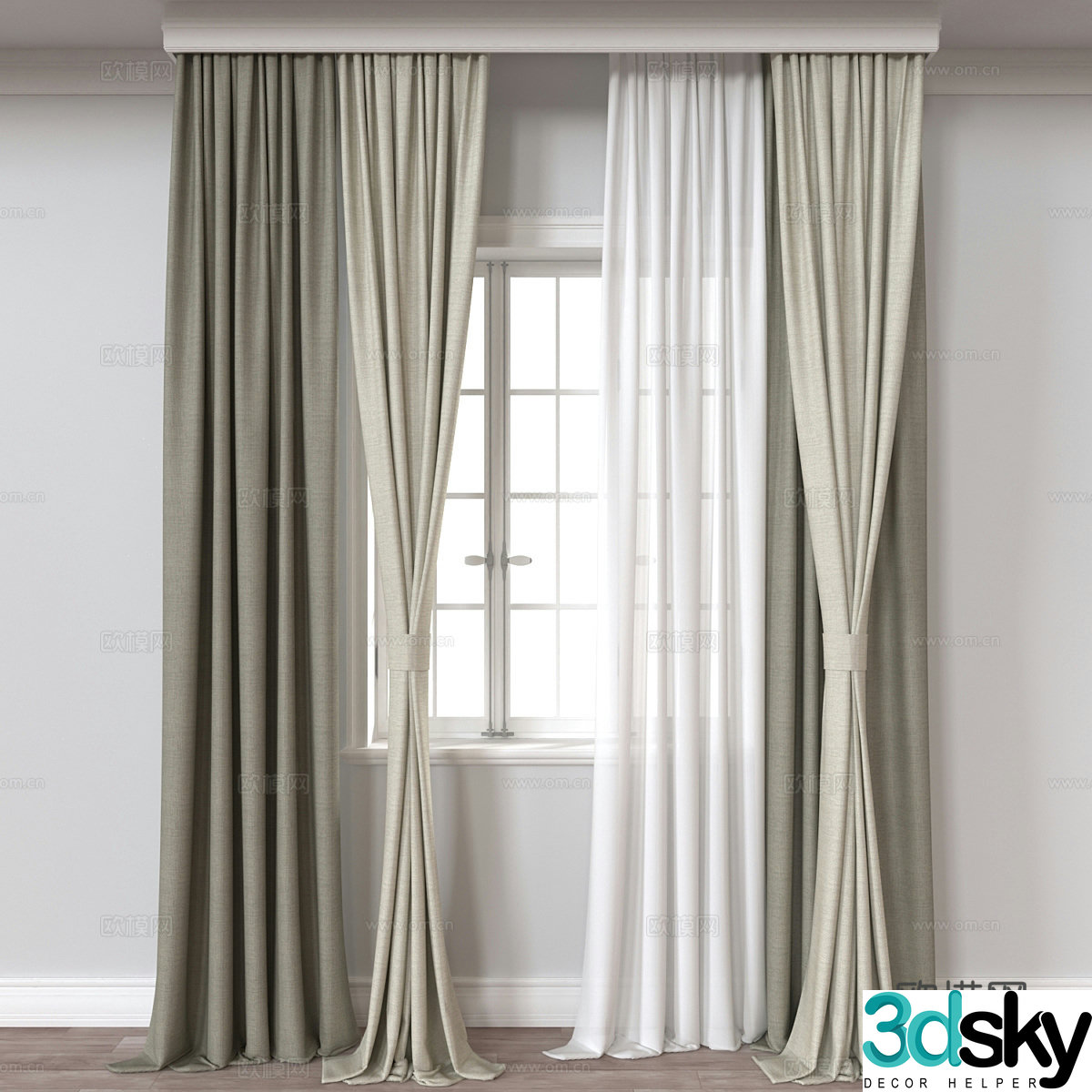 Curtain 3d model