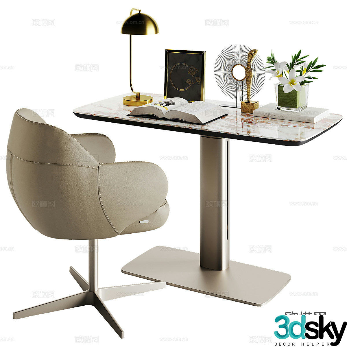 3d model of office desk
