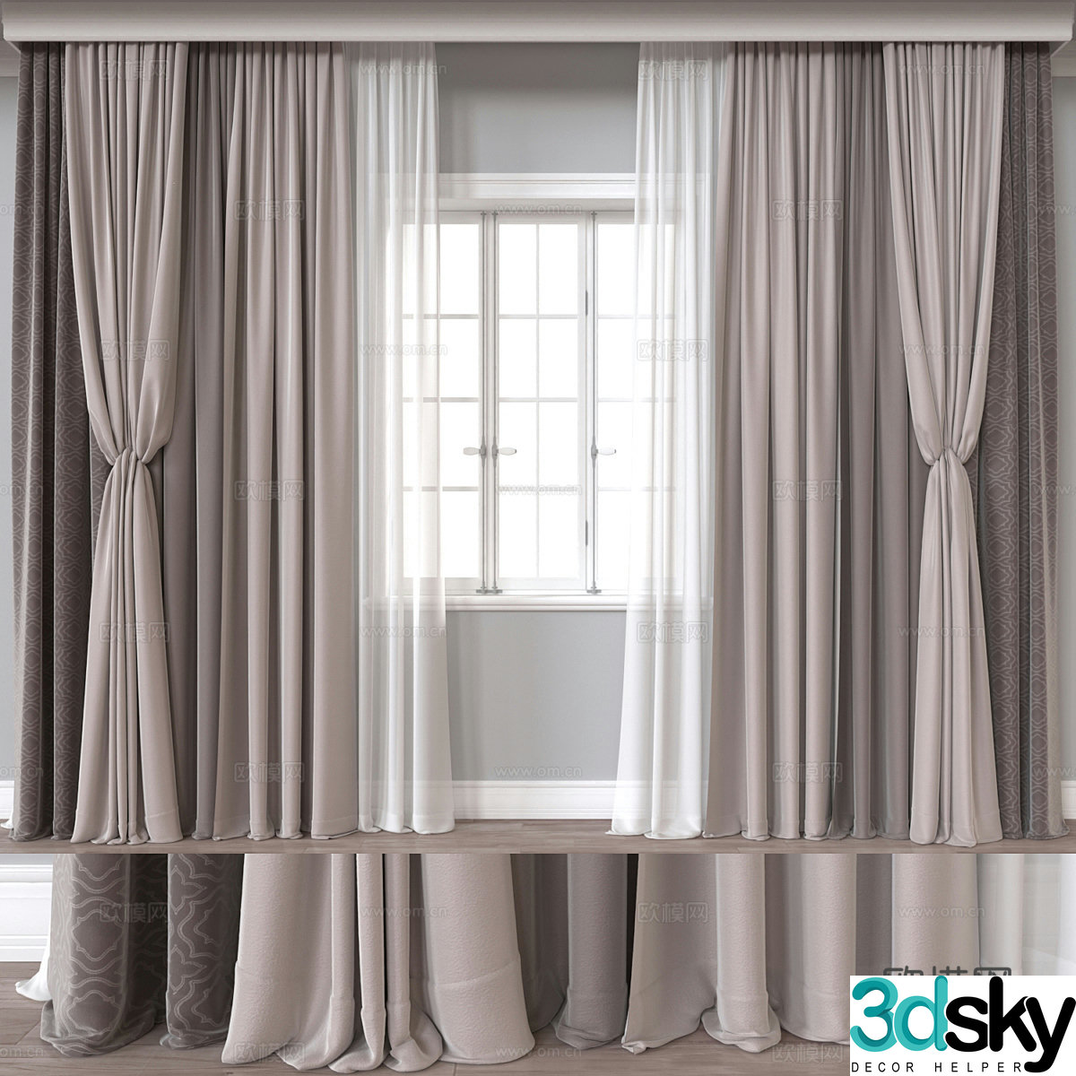 Curtain 3d model