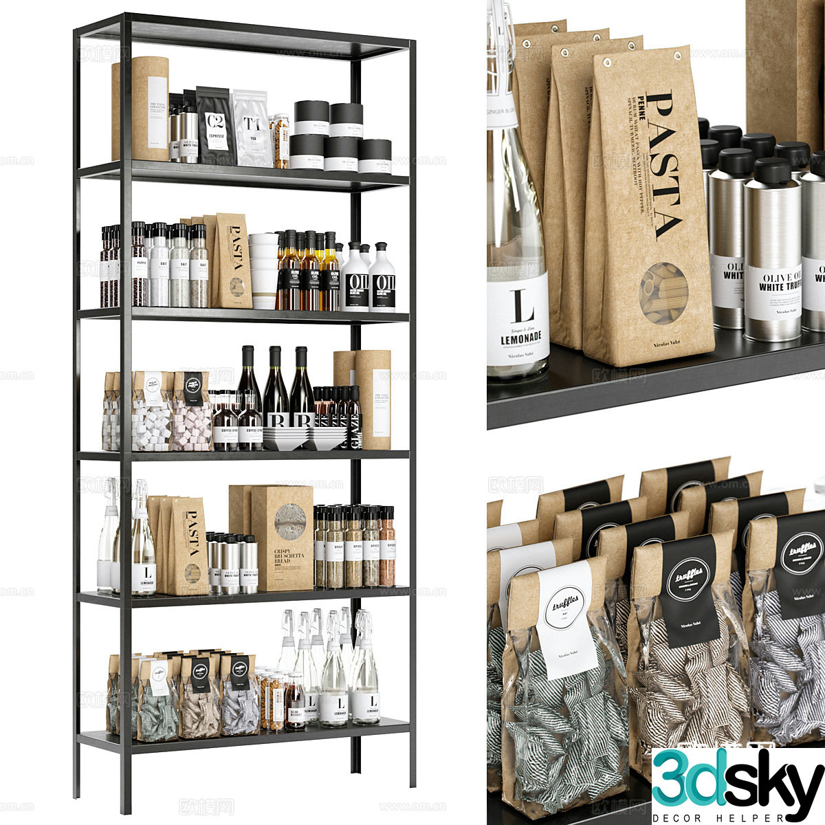 Showcase shelves 3D model