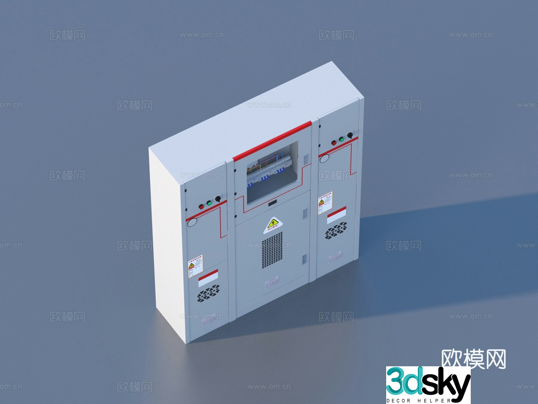Electric box Distribution box Electric cabinet Electric meter box 3D model