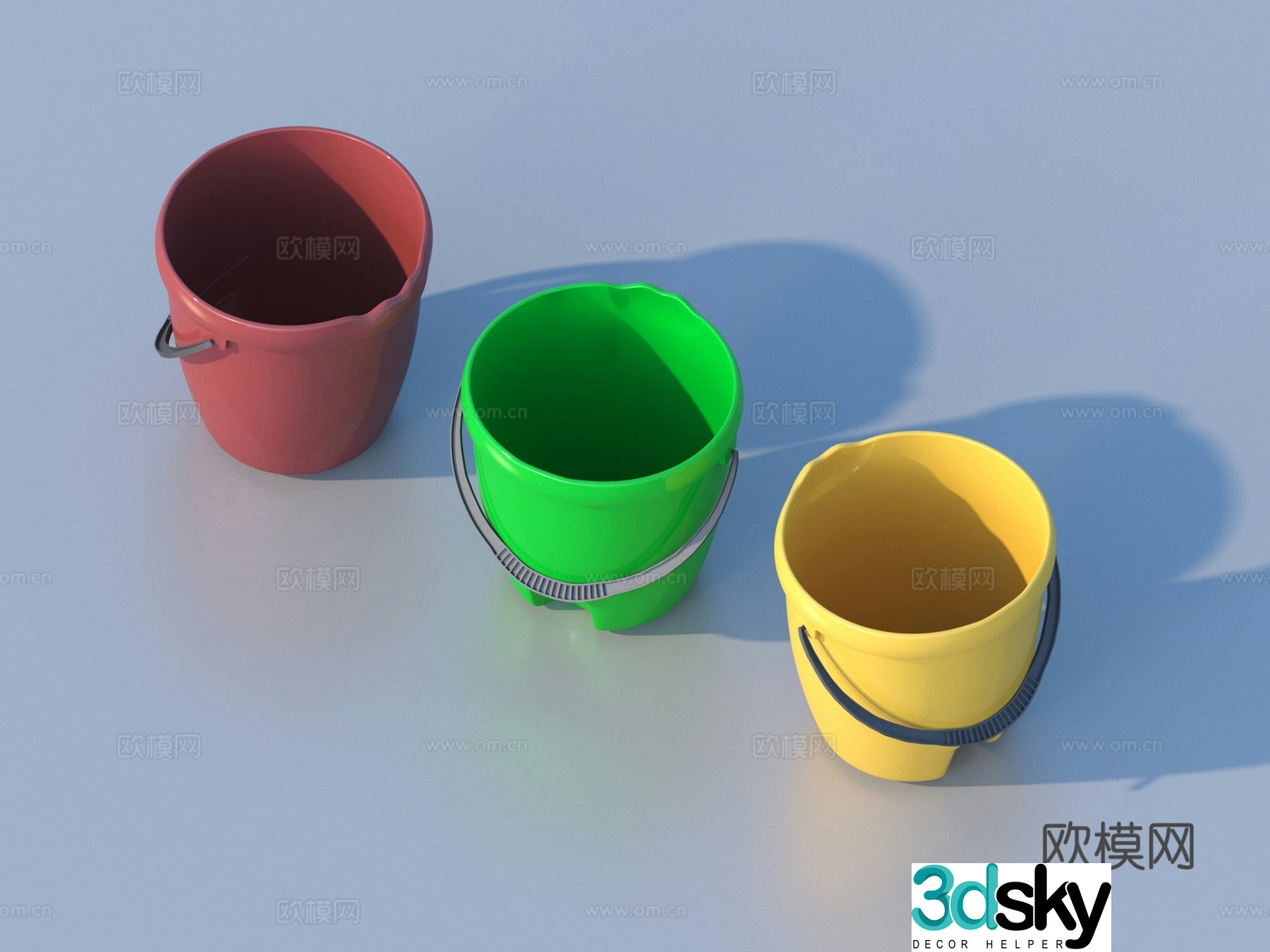 Bucket Bucket Plastic Bucket 3d Model