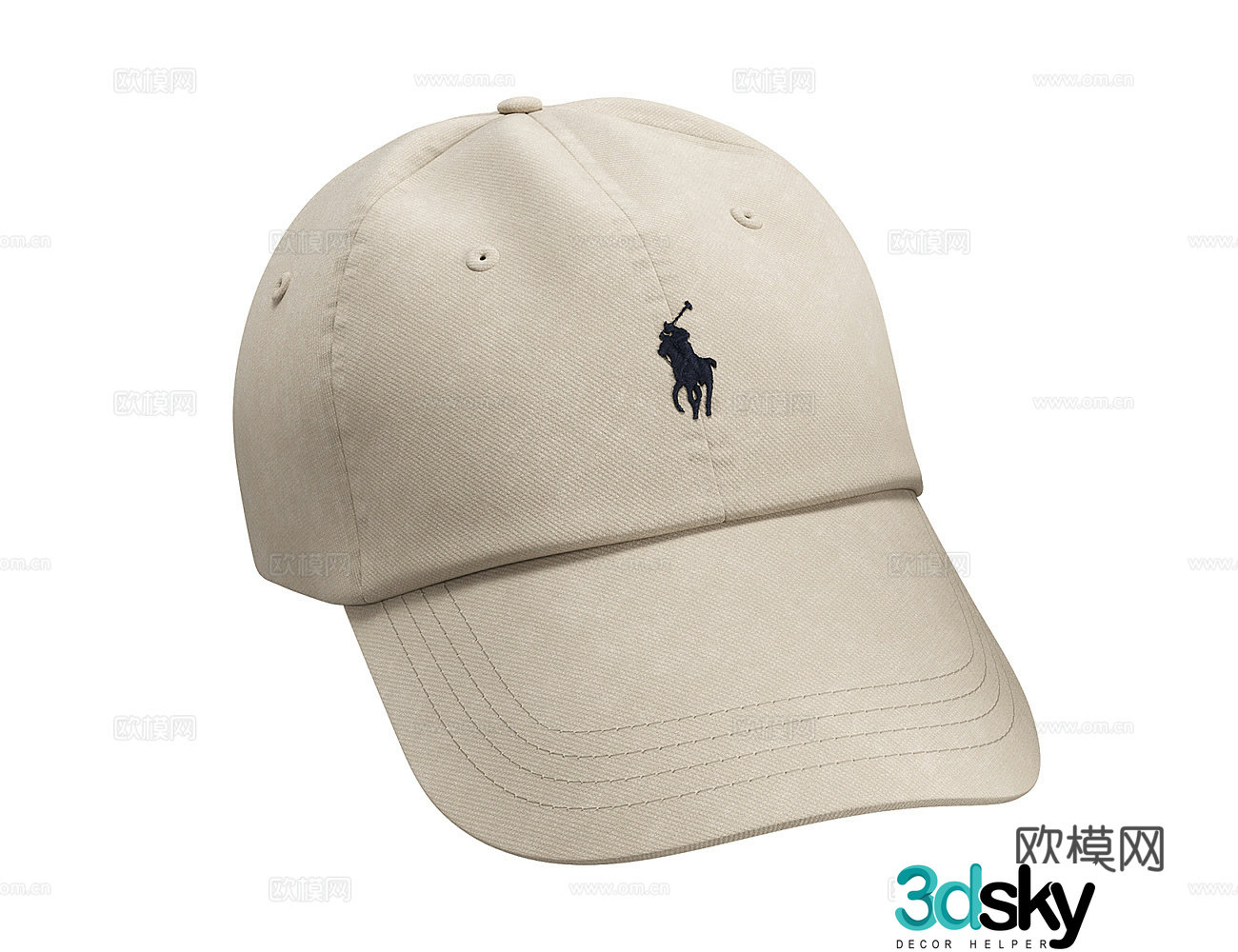 Ruff Lauren Hat 3d Model