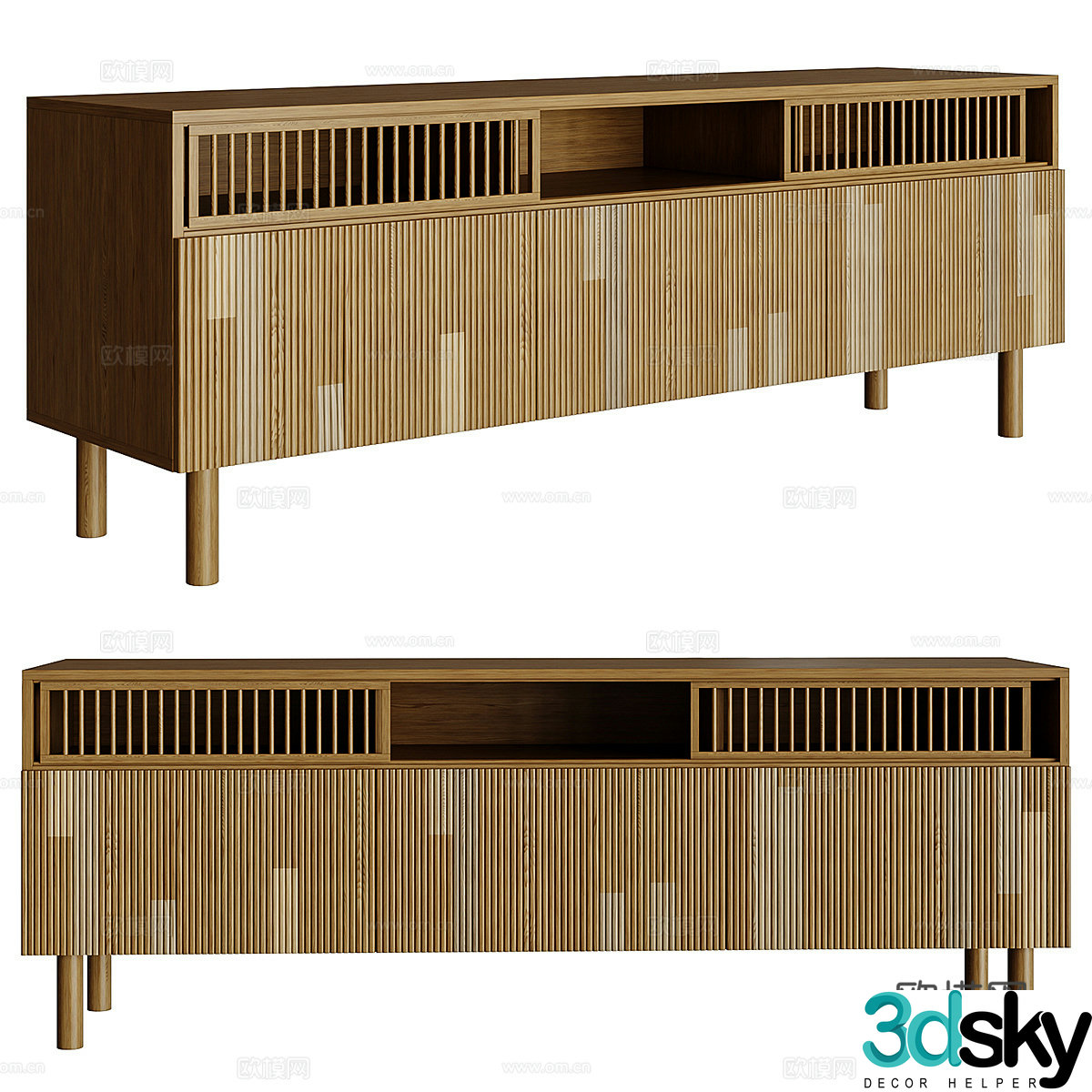 New Chinese TV cabinet 3D model