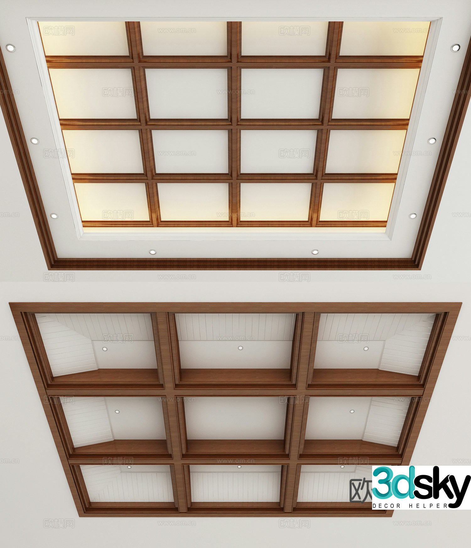 American ceiling 3D model