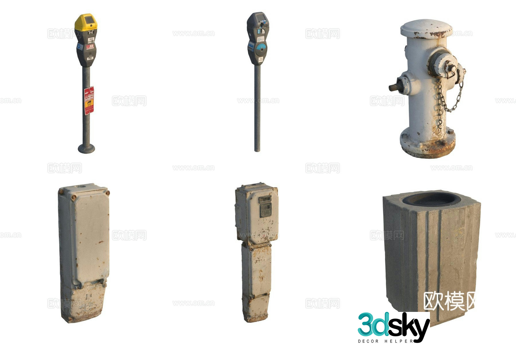 Fire Hydrant Road Facilities 3D Model