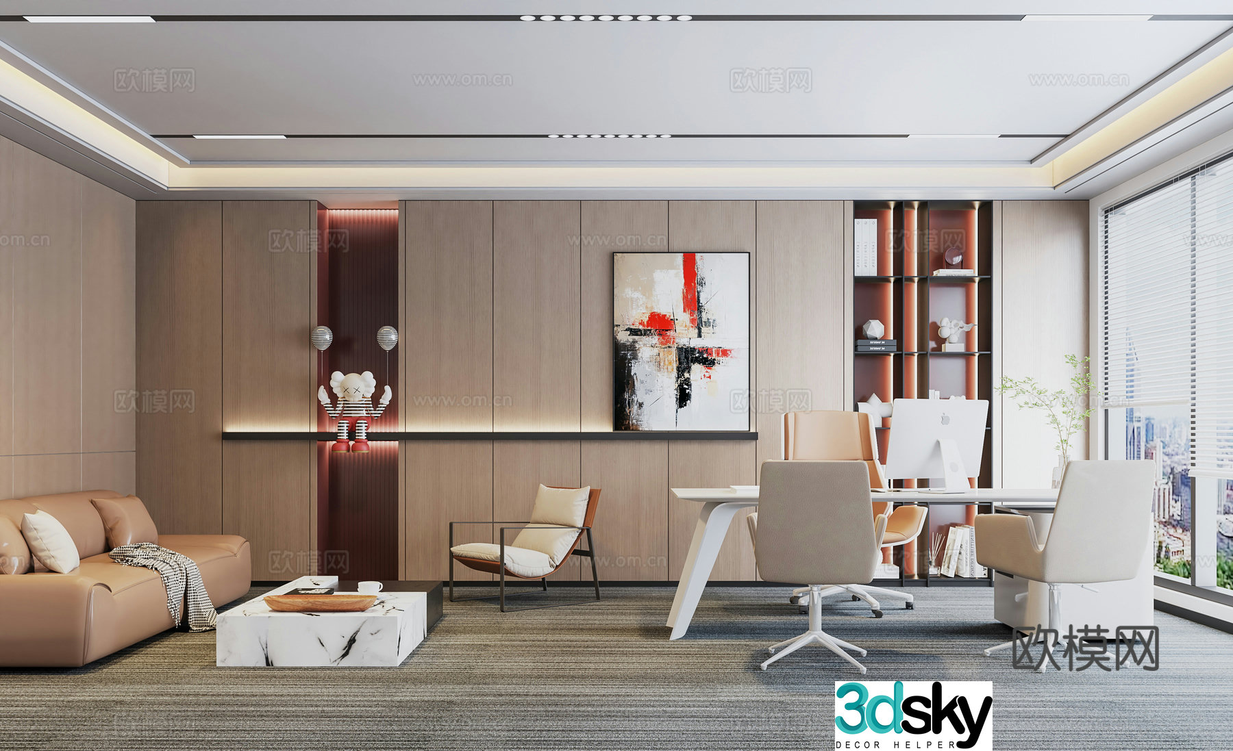 Modern Manager Office 3D model