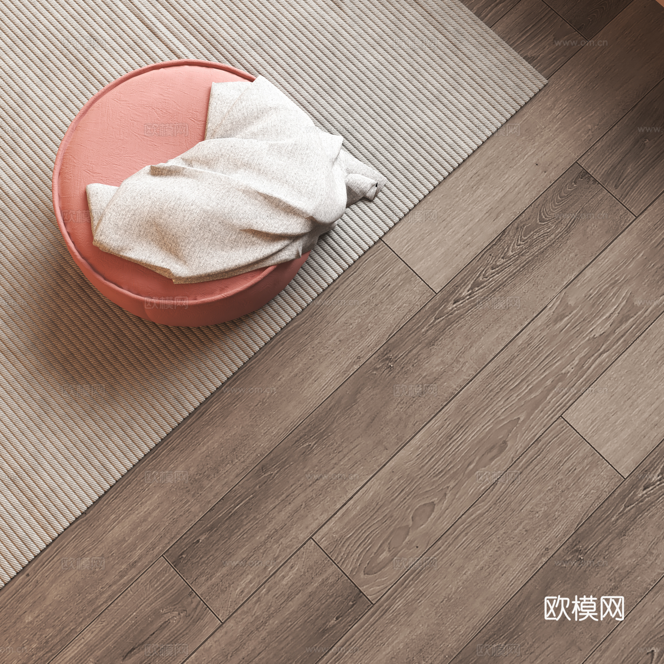 Modern wood flooring 3d model