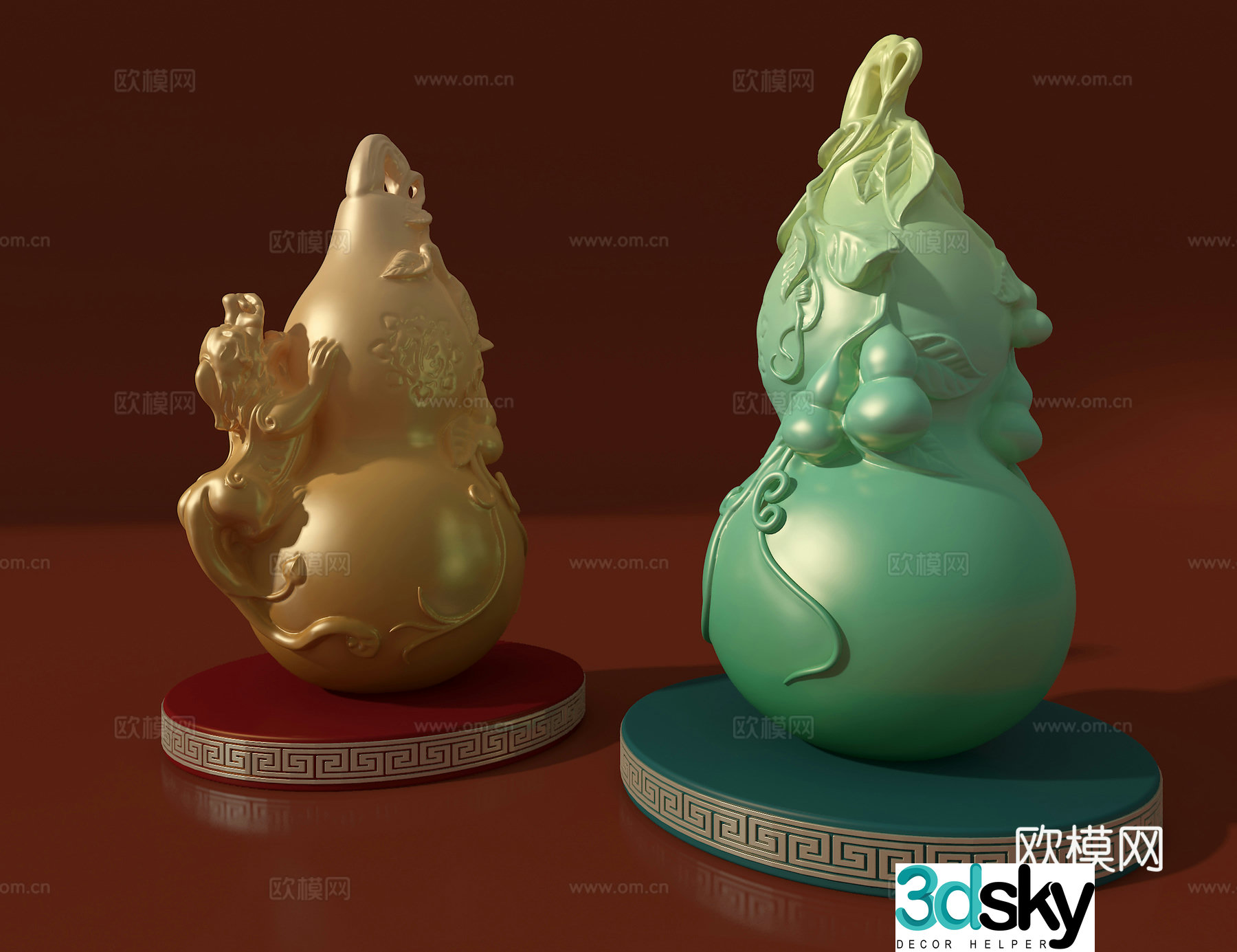 3D model of gourd ornament