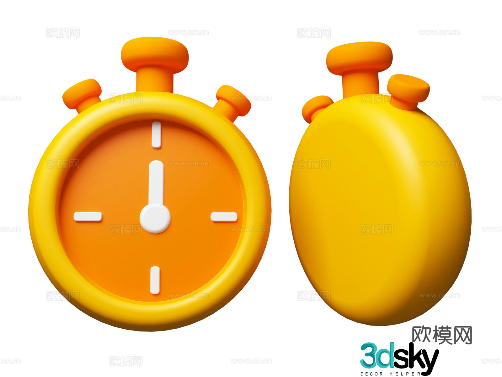 Cartoon Chronograph Competition Supplies Competition Chronograph Chronograph Olympic Chronograph 3D Model