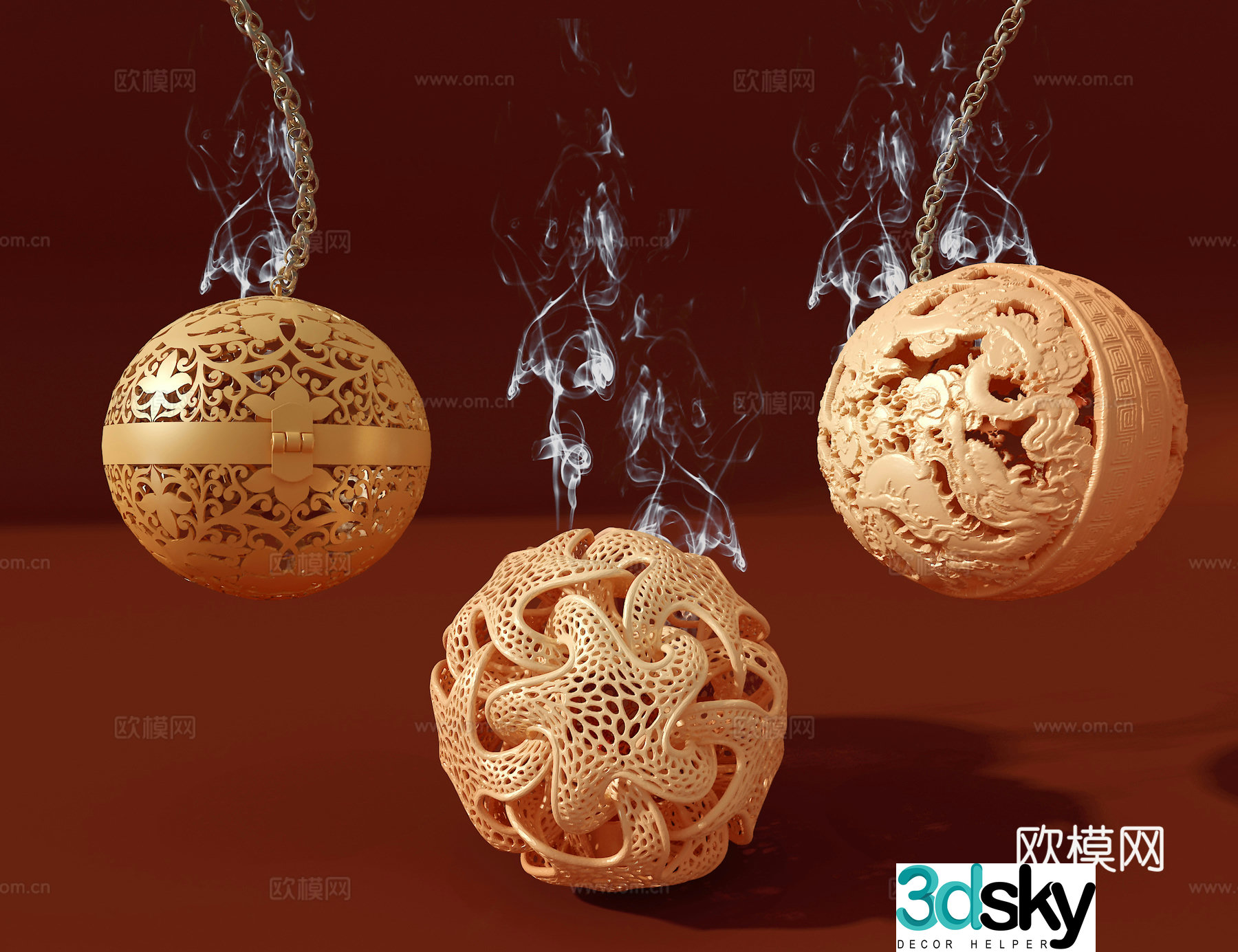 Aromatherapy hanger 3D model