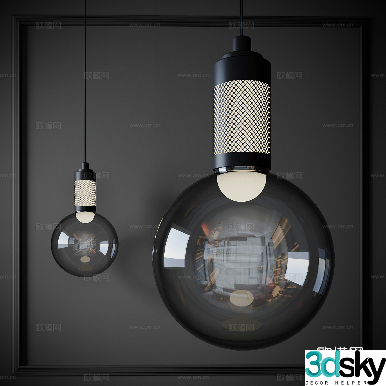Chandelier Glass Chandelier Metal Chandelier Long Strip Chandelier Small Chandelier Restaurant Chandelier Art Chandelier 3D Model