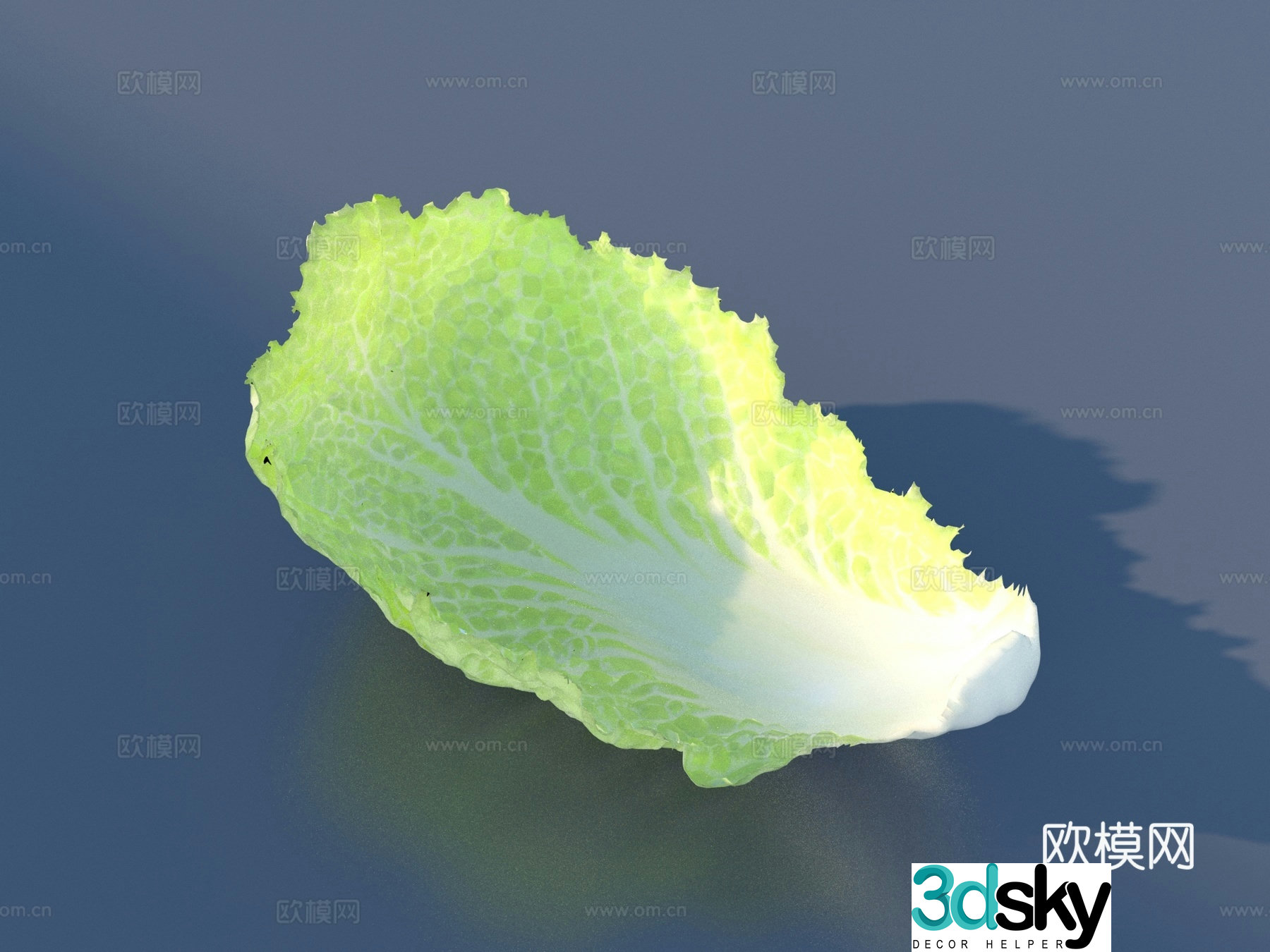 vegetables vegetable leaves cabbage leaves food 3d model