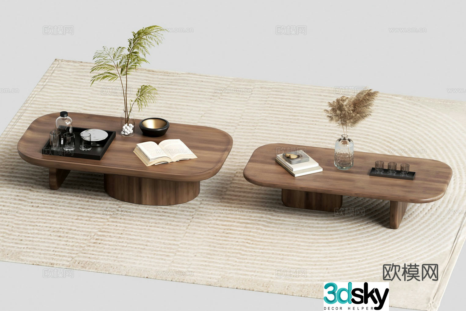 Wasabi Middle Ages Coffee Table 3D Model